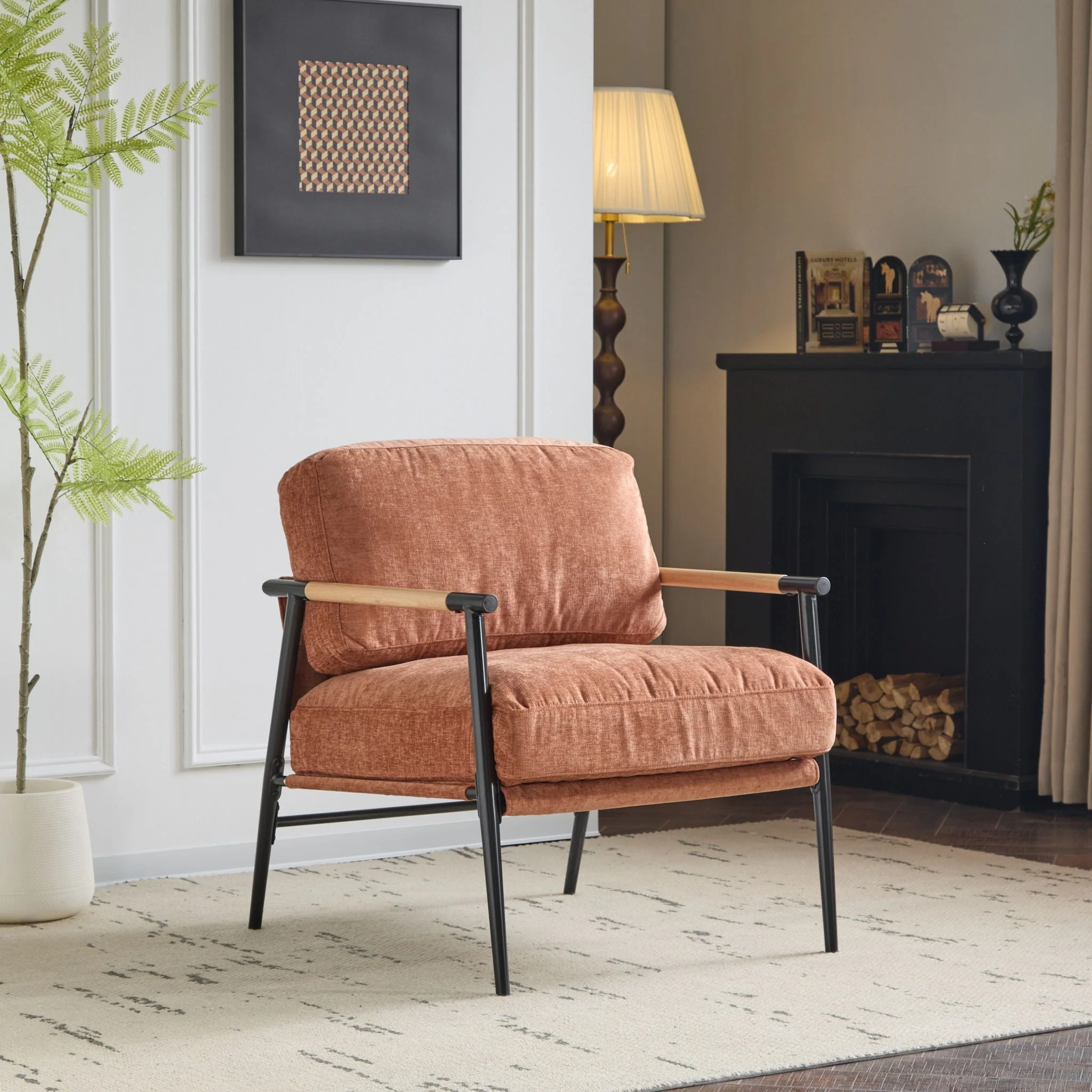 Modern Accent Chair With Cushions, Cozy Seating - Image 17