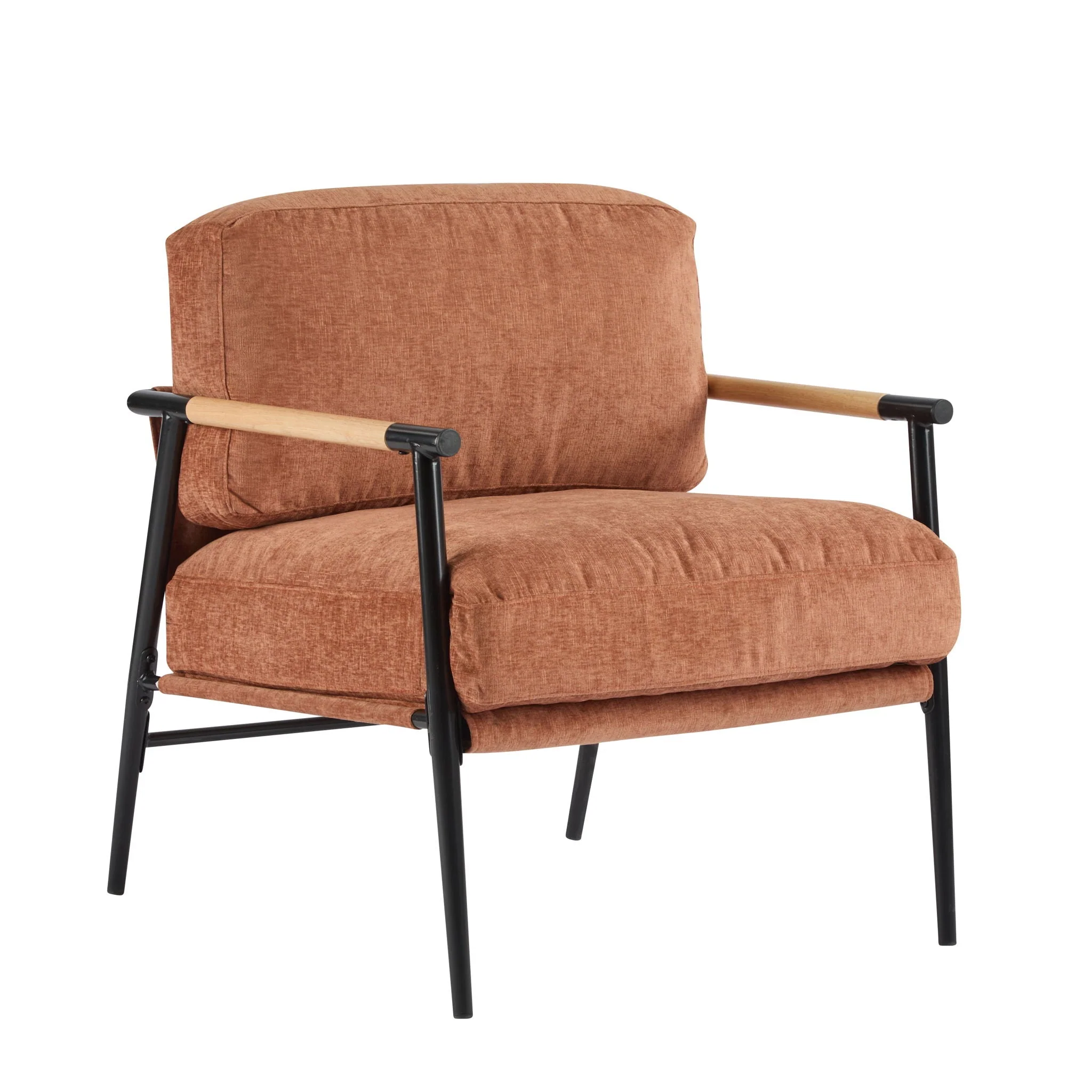 Modern Accent Chair With Cushions, Cozy Seating - Image 2