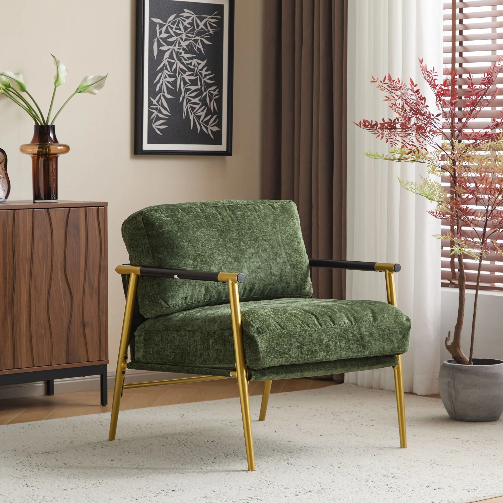 Modern Accent Chair With Cushions, Cozy Seating - Image 20