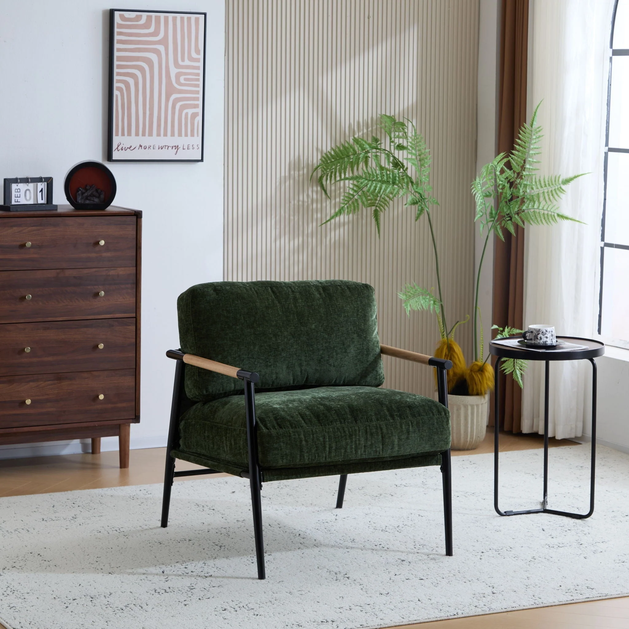 Modern Accent Chair With Cushions, Cozy Seating - Image 21