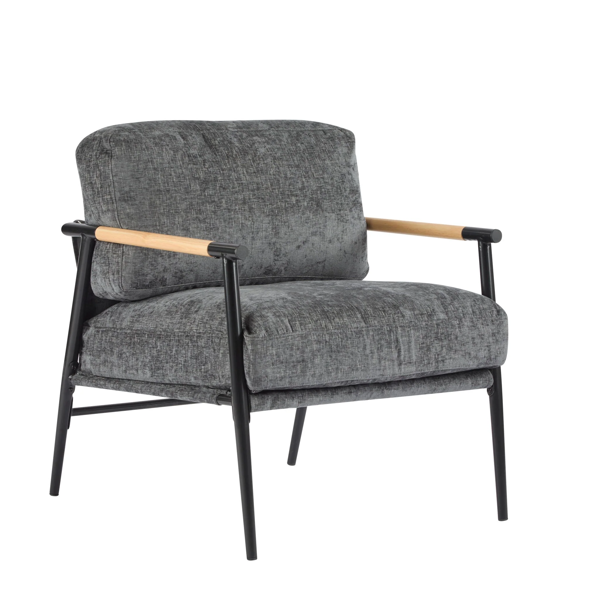 Modern Accent Chair With Cushions, Cozy Seating - Image 3