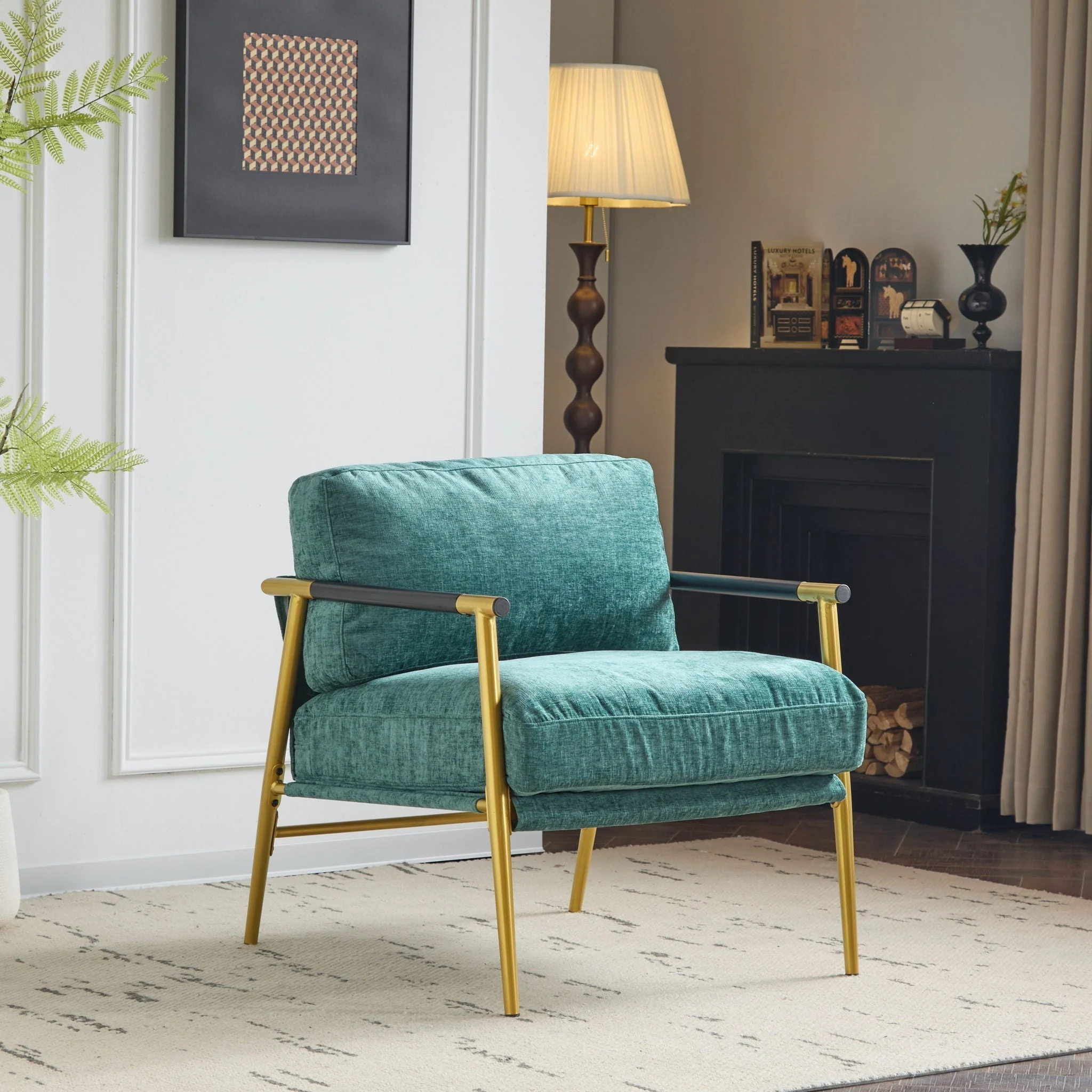 Modern Accent Chair With Cushions, Cozy Seating - Image 7