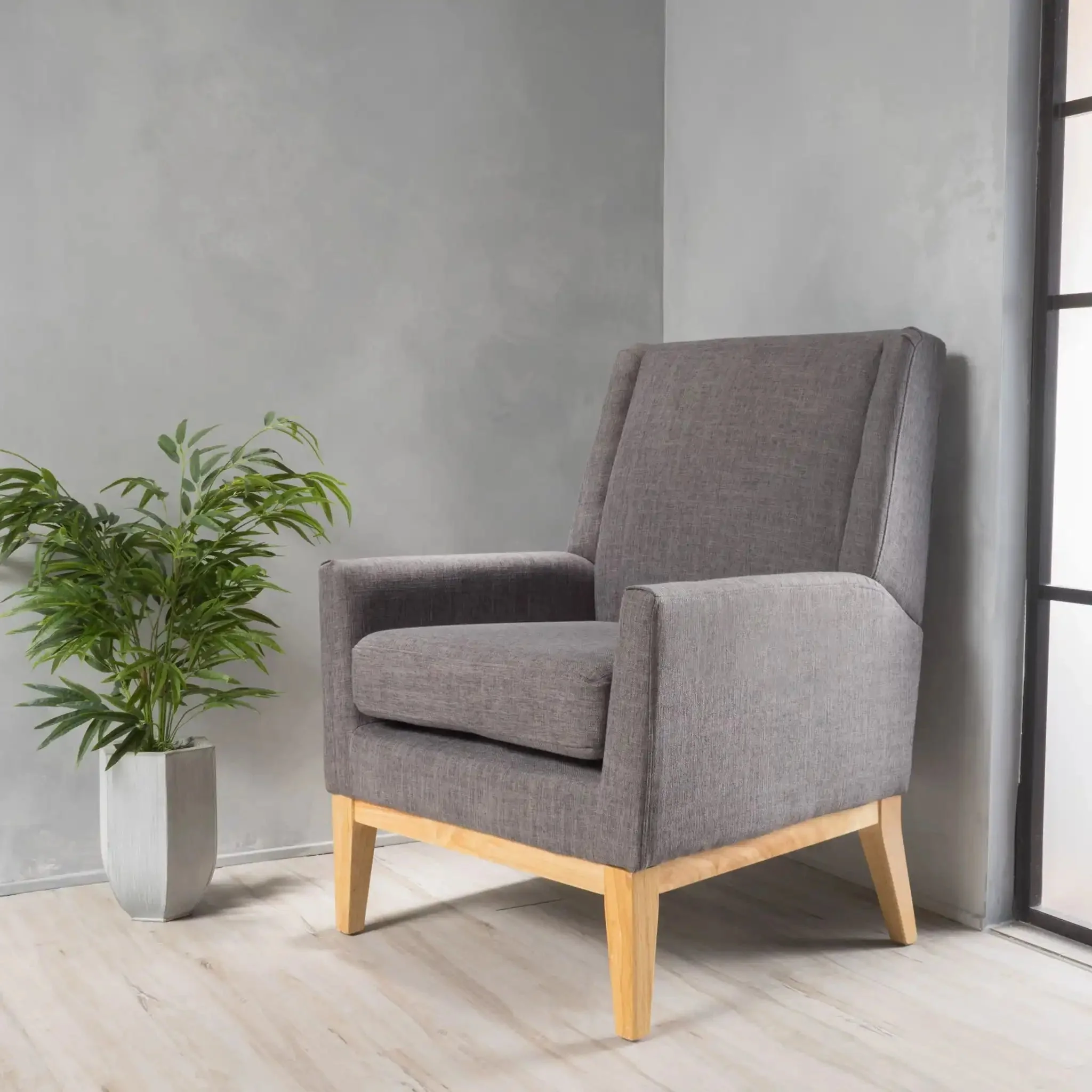 Modern Accent Chair With Padded Cushion Seat - Image 3