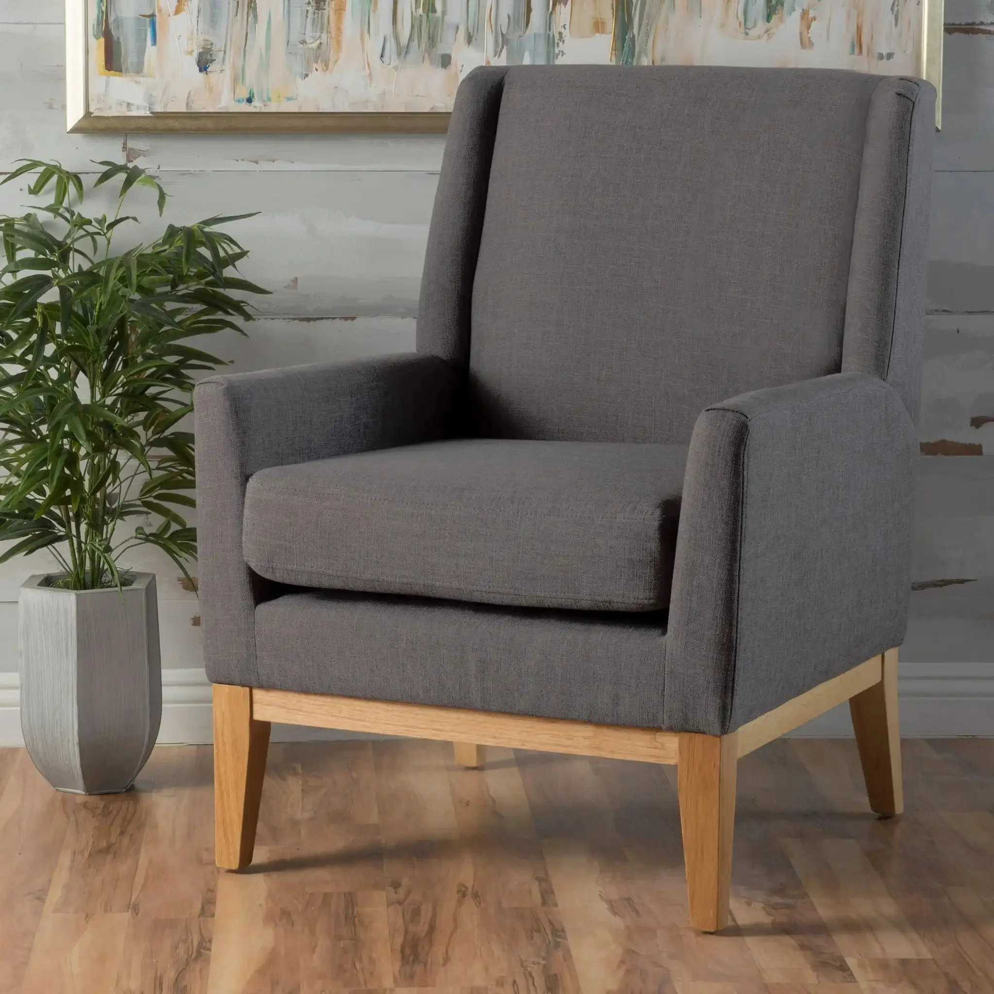 Modern Accent Chair With Padded Cushion Seat - Image 6