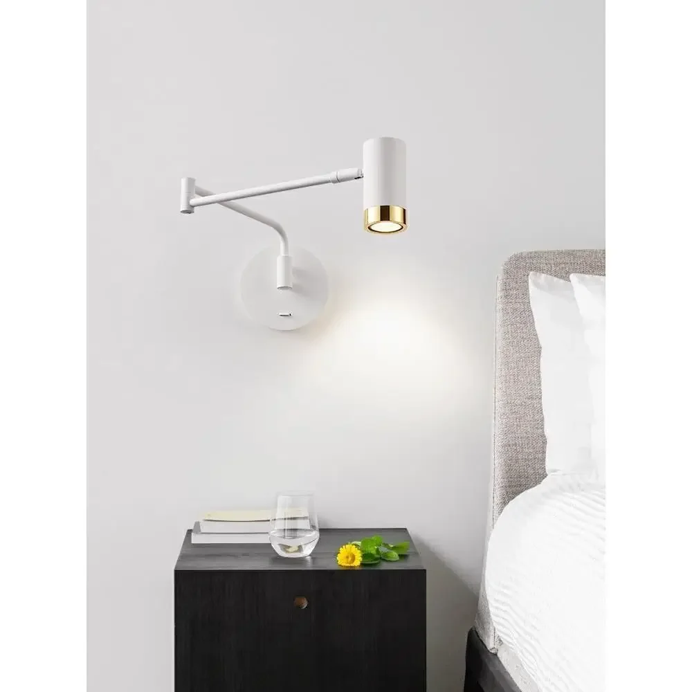 Modern Adjustable Wall Sconce Telescopic Reading Lamp Bedroom Living Room - Image 4