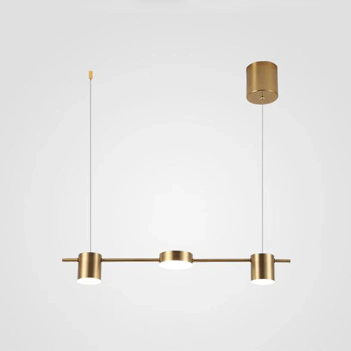 Modern Aluminum Drum Pendant Light LED 3 or 5 Light Black Gold - Image 6