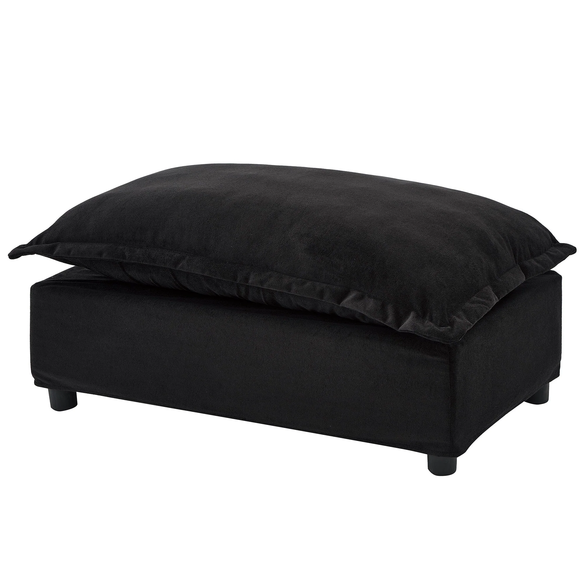 Modern Armchair Sofa 47" Cozy Upholstered Sofa Chair with Movable Ottoman - Image 17