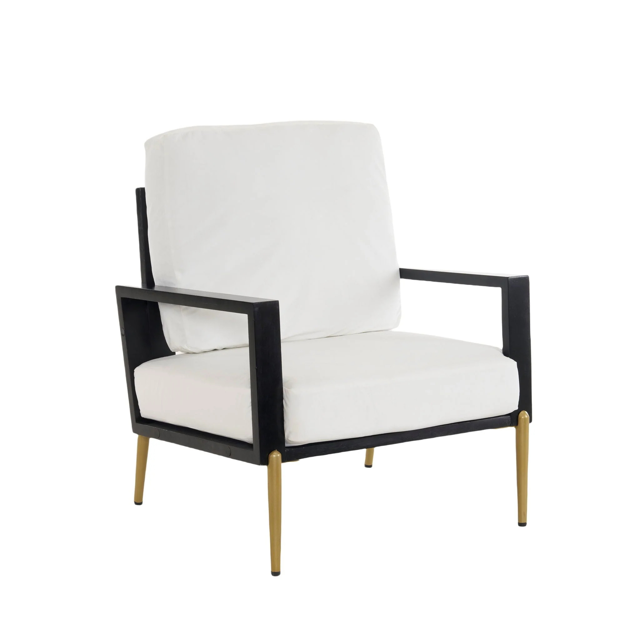 Modern Armchair With Solid Wood Frame - Image 2