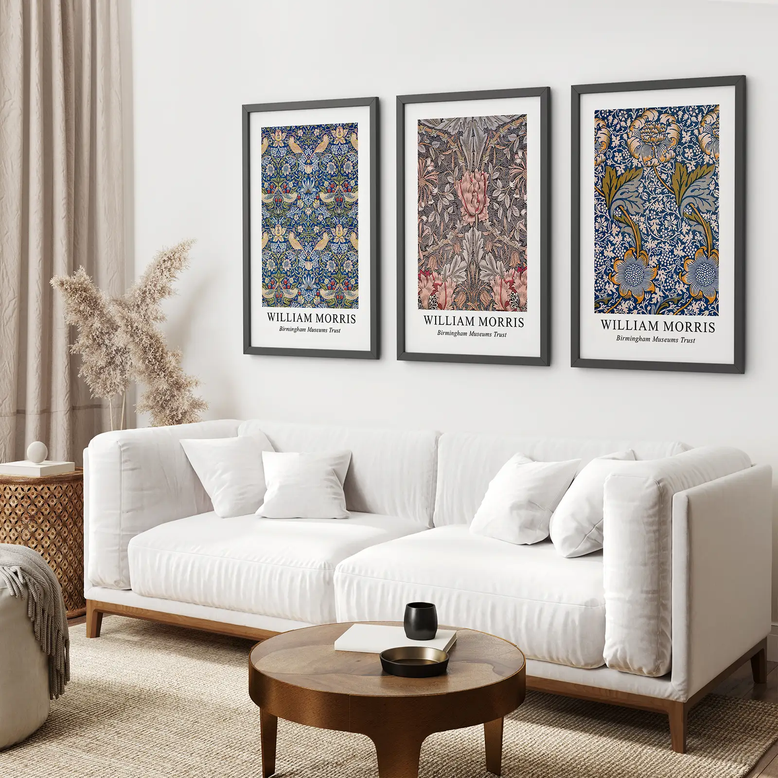 Modern Art Nouveau William Morris Set of 3 Prints - Image 2