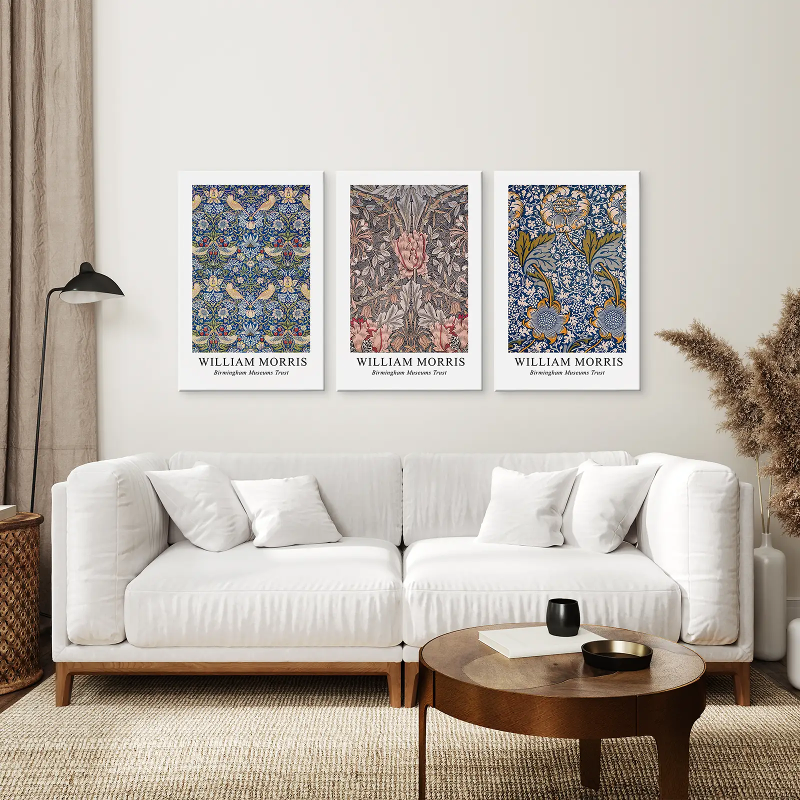 Modern Art Nouveau William Morris Set of 3 Prints - Image 3