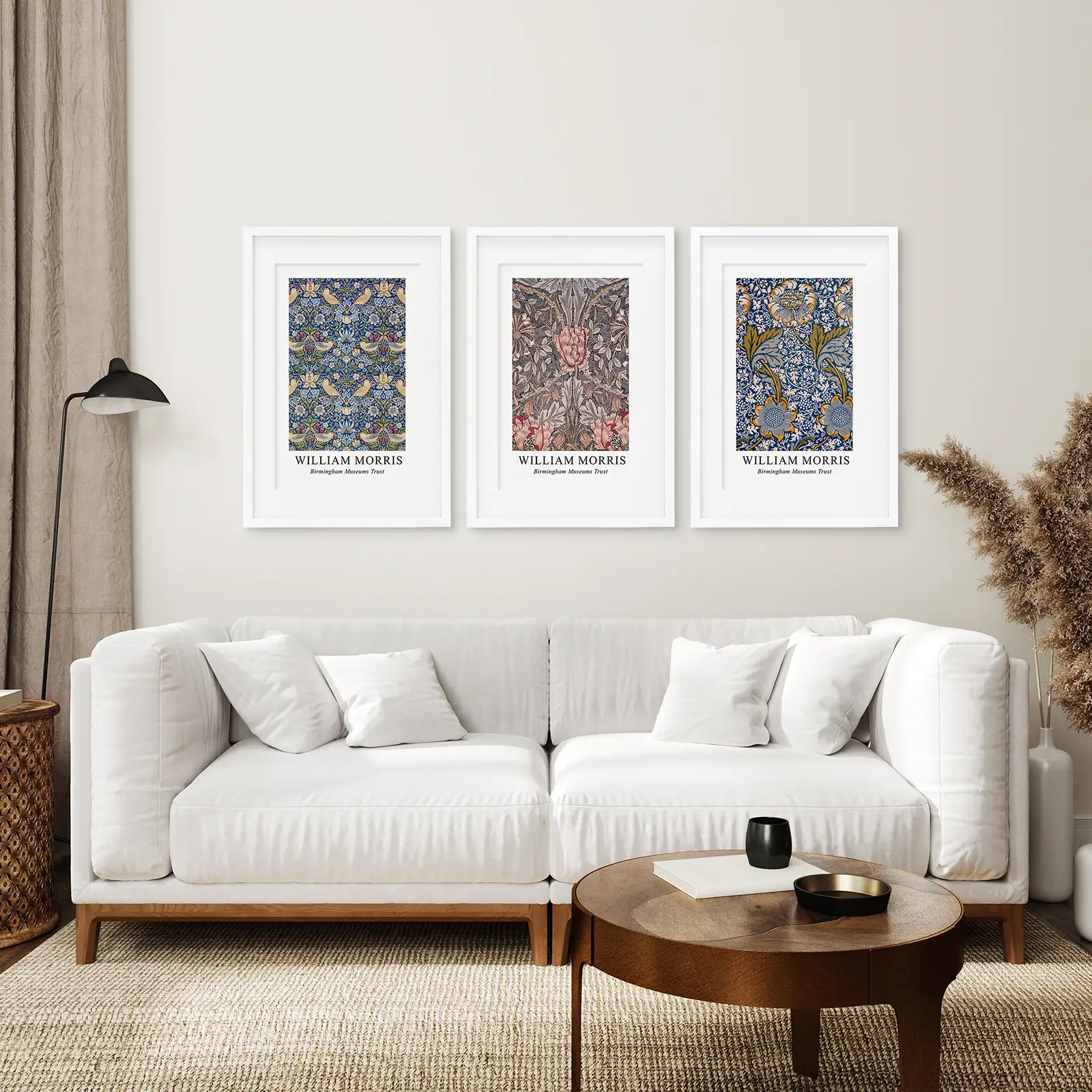 Modern Art Nouveau William Morris Set of 3 Prints - Image 5