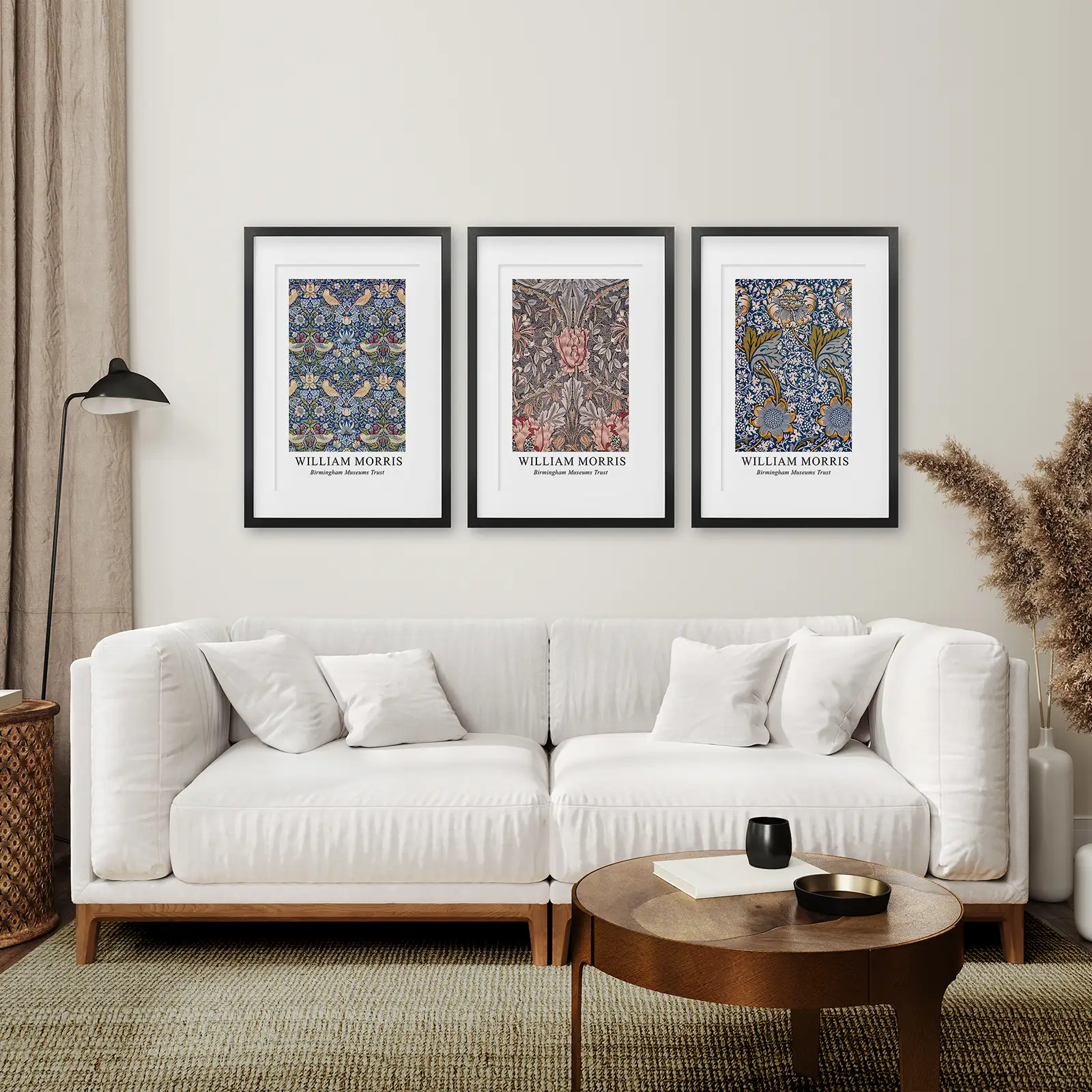 Modern Art Nouveau William Morris Set of 3 Prints - Image 6