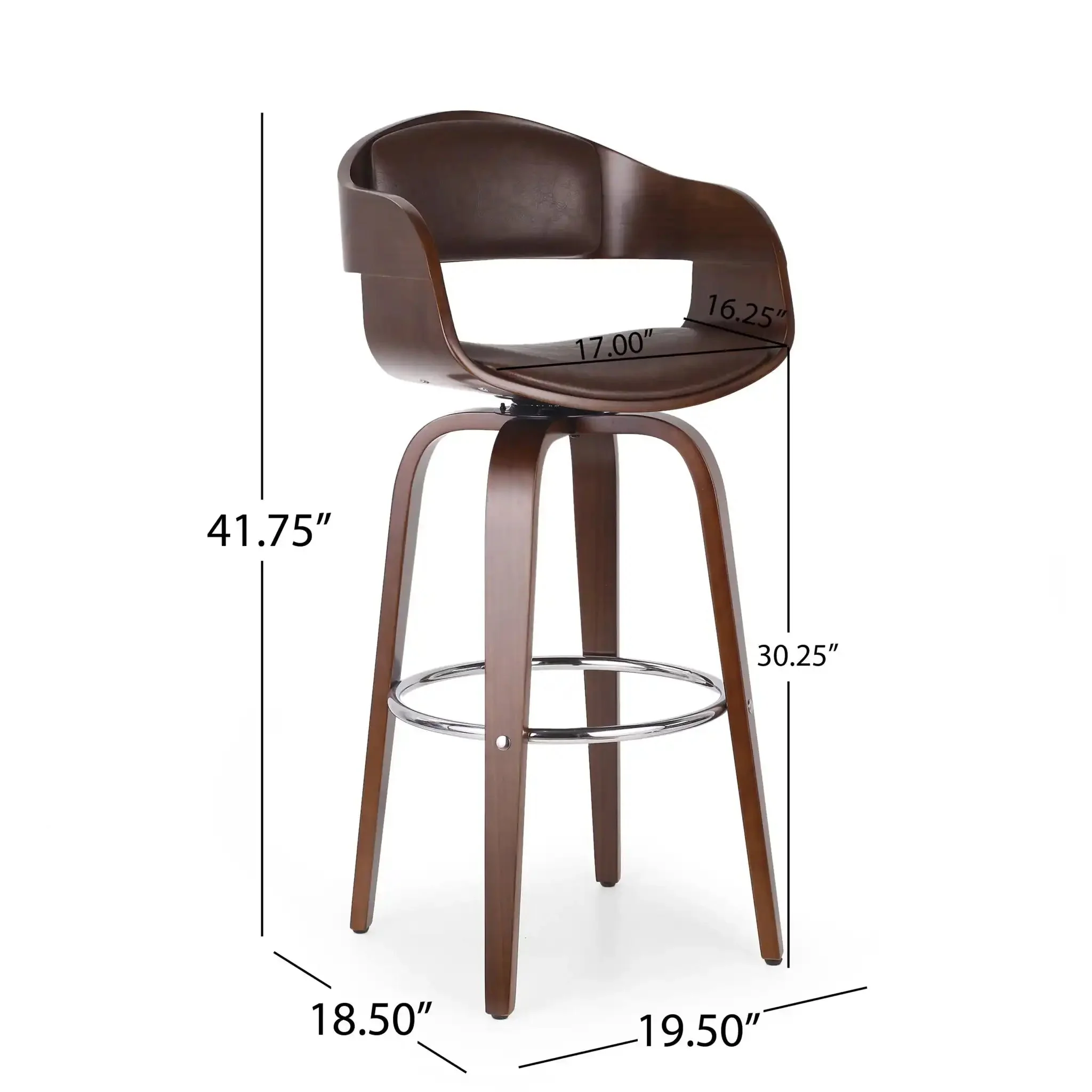 Modern Bar Stool, Swivel Function - Image 4
