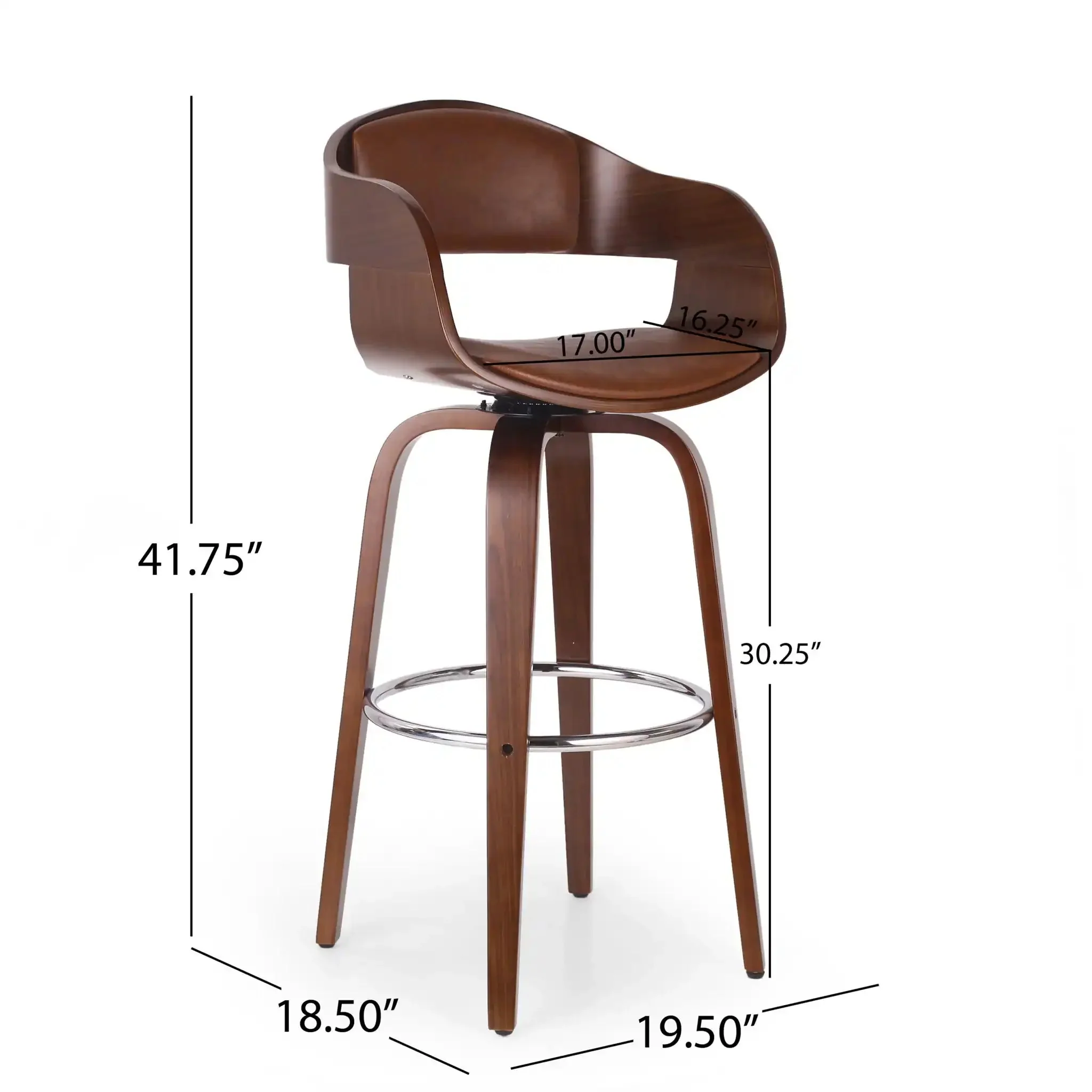 Modern Bar Stool, Swivel Function - Image 5