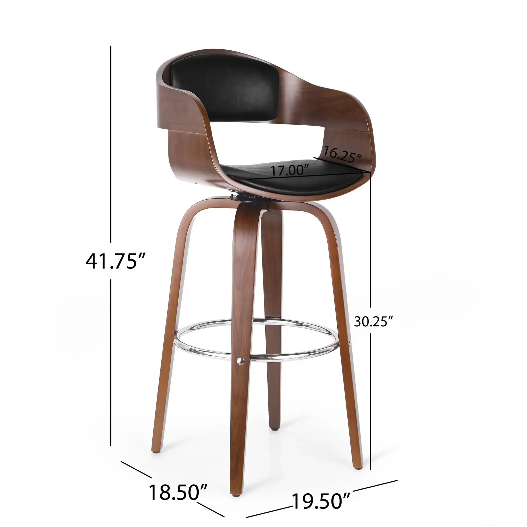 Modern Bar Stool, Swivel Function - Image 6