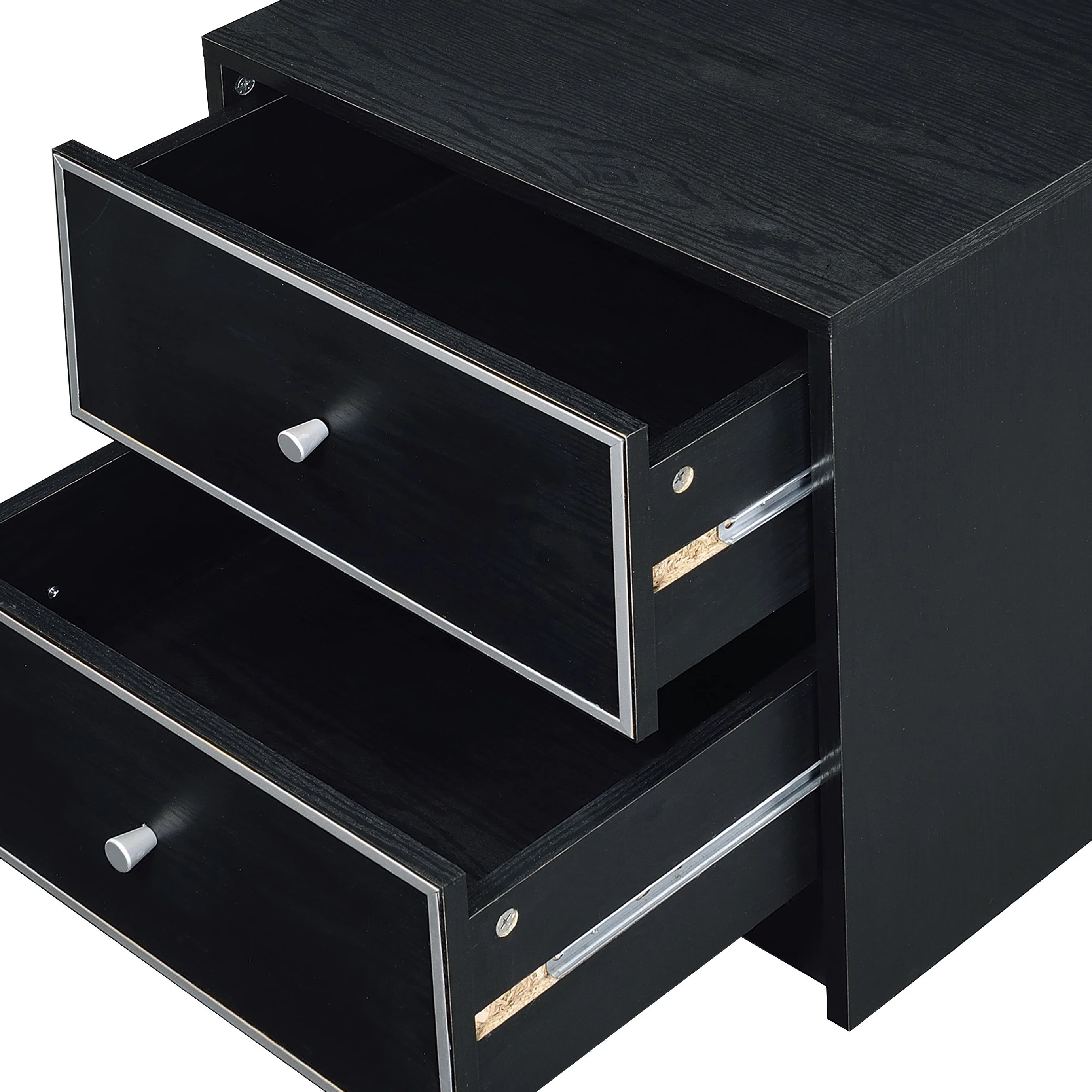 Modern Black Nightstand Table - Image 10