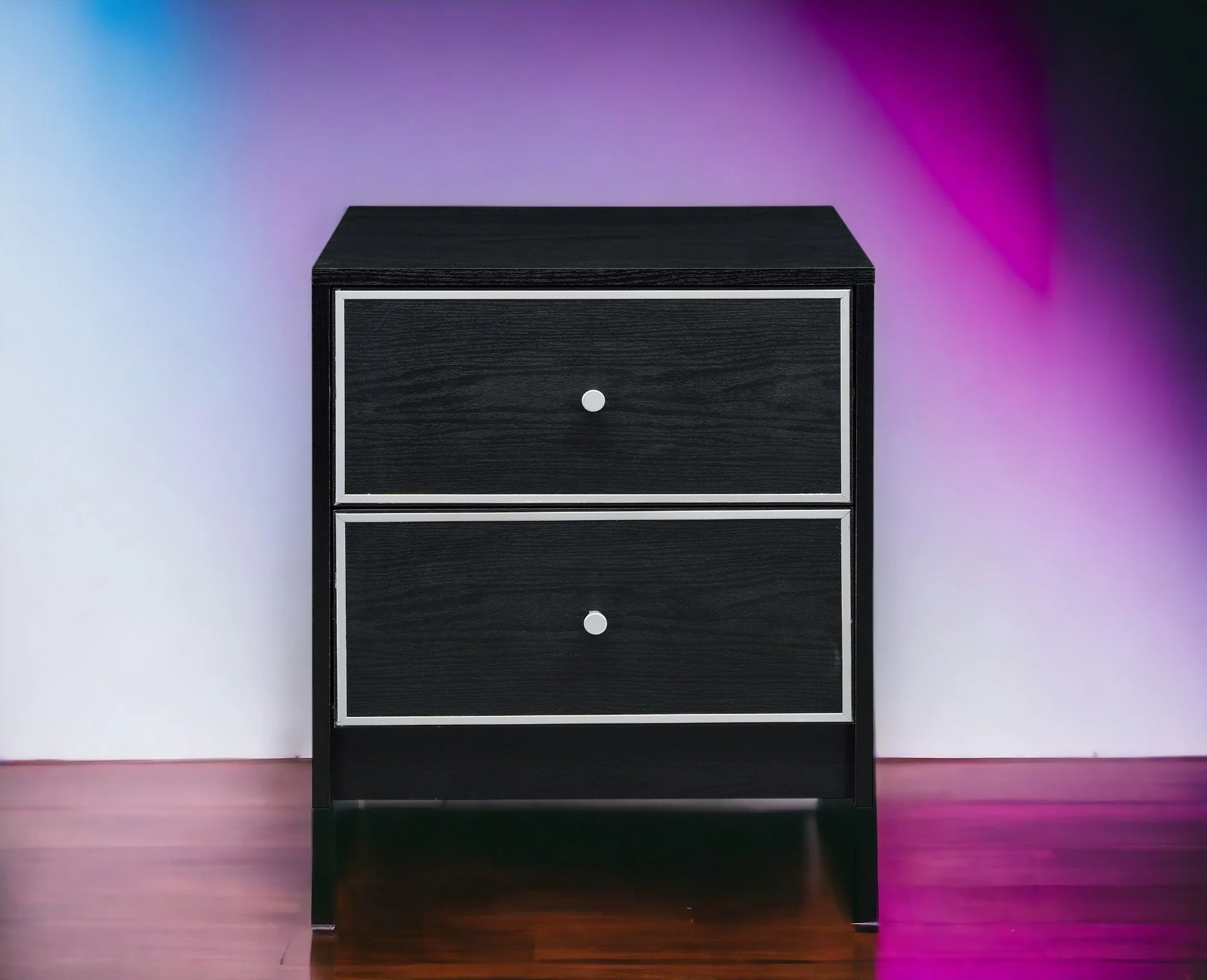 Modern Black Nightstand Table - Image 3