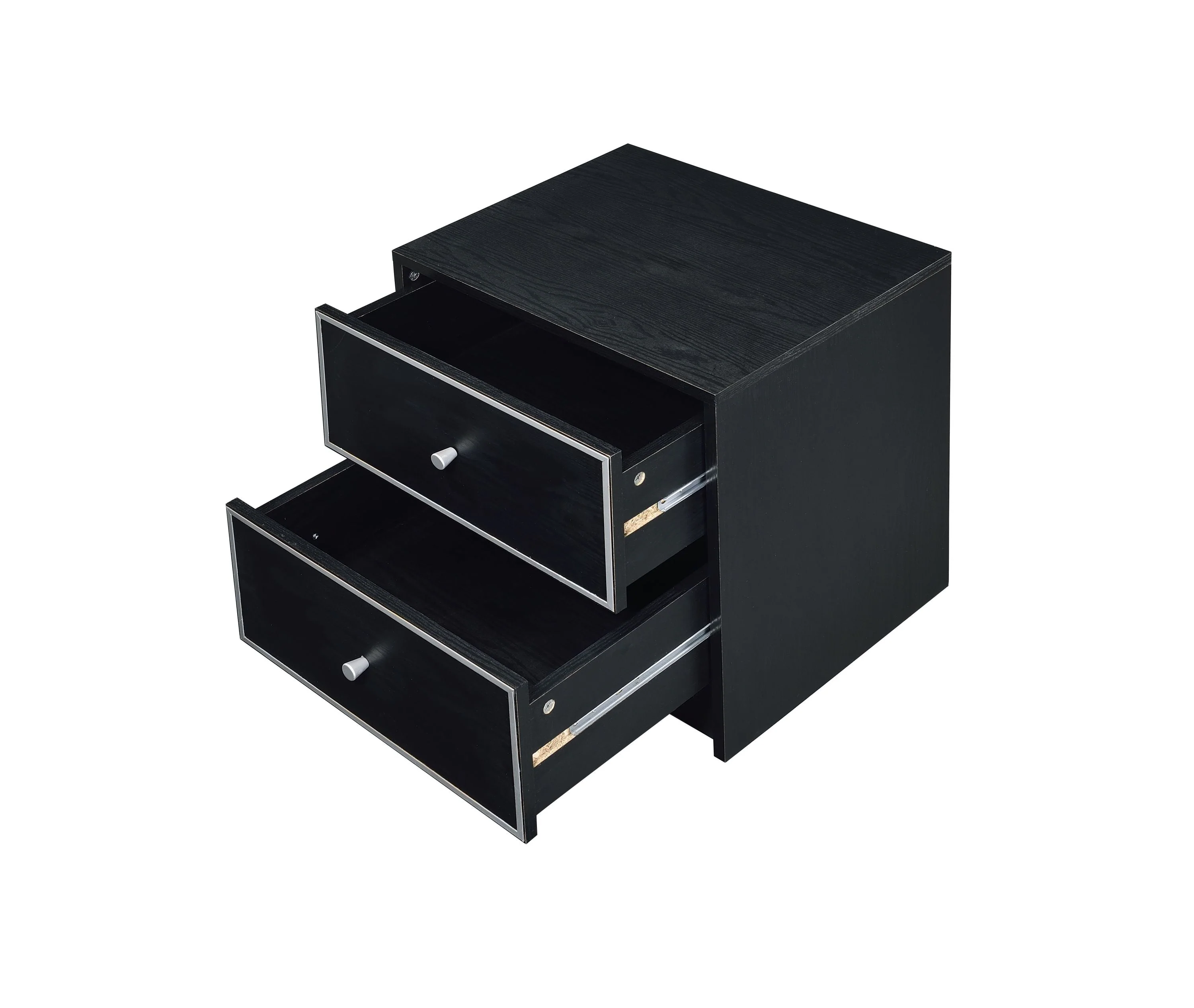 Modern Black Nightstand Table - Image 9