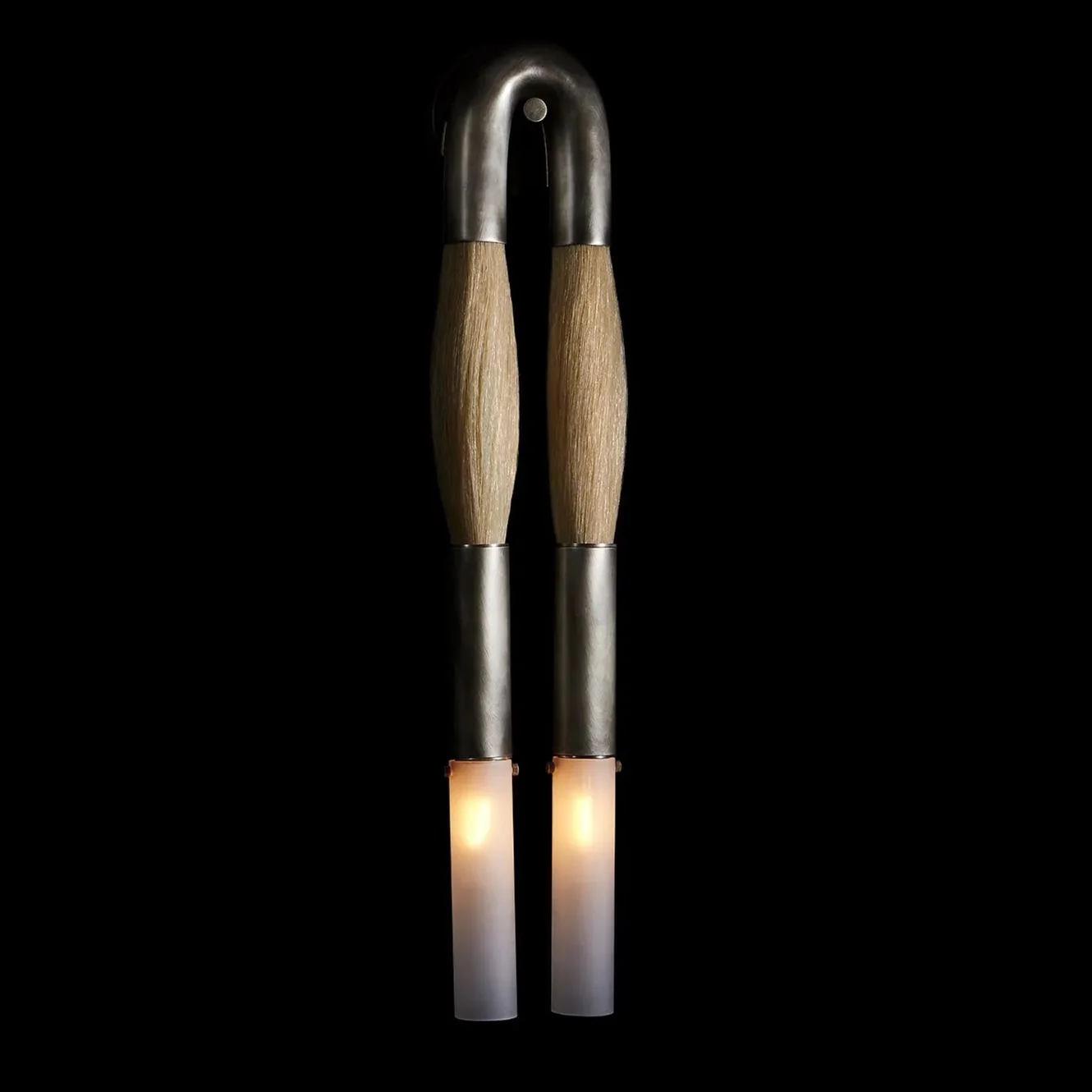 Modern Brass and Glass Wall Sconce - Image 13