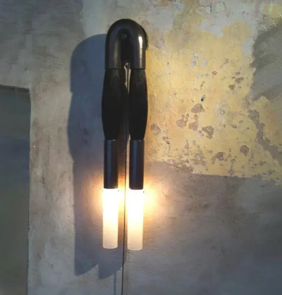 Modern Brass and Glass Wall Sconce - Image 19