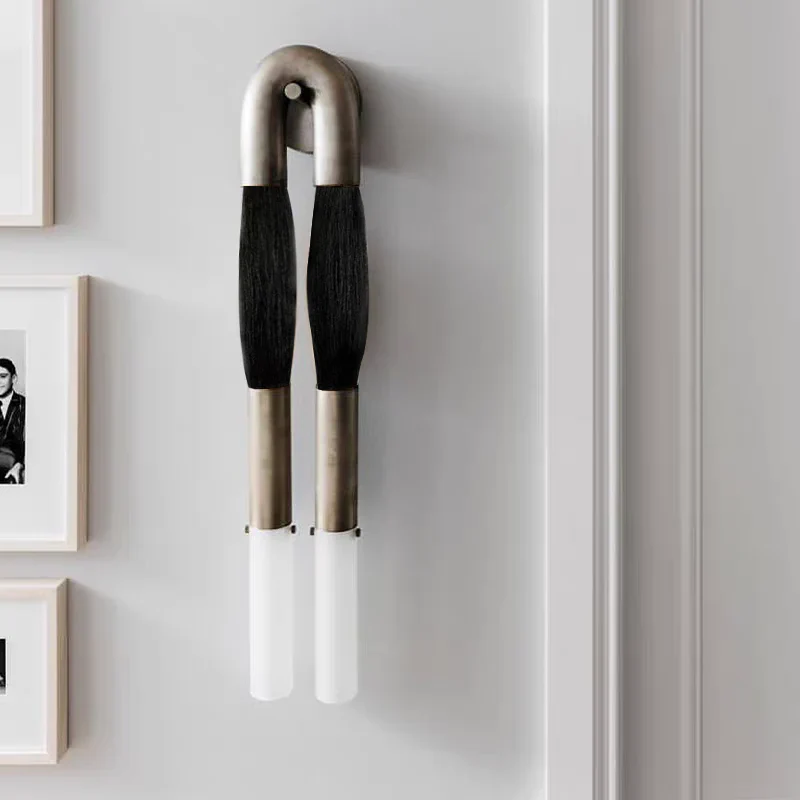 Modern Brass and Glass Wall Sconce - Image 26
