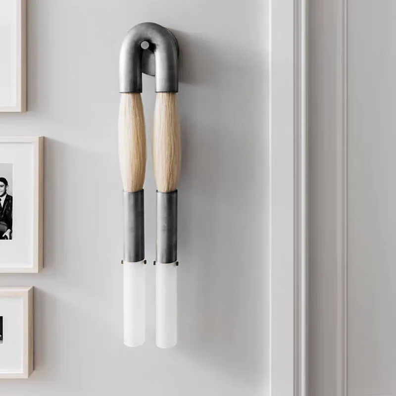 Modern Brass and Glass Wall Sconce - Image 7