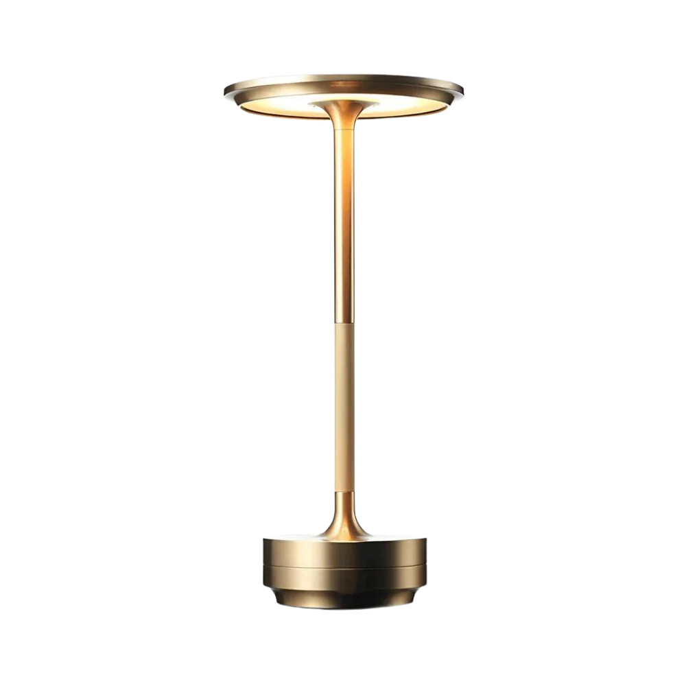 Modern Brass Cone LED Rechargeable Table Lamp Cordless USB-C - Image 15