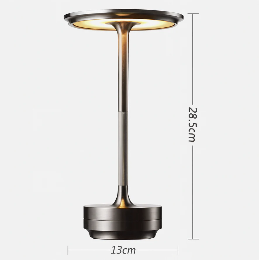 Modern Brass Cone LED Rechargeable Table Lamp Cordless USB-C - Image 18
