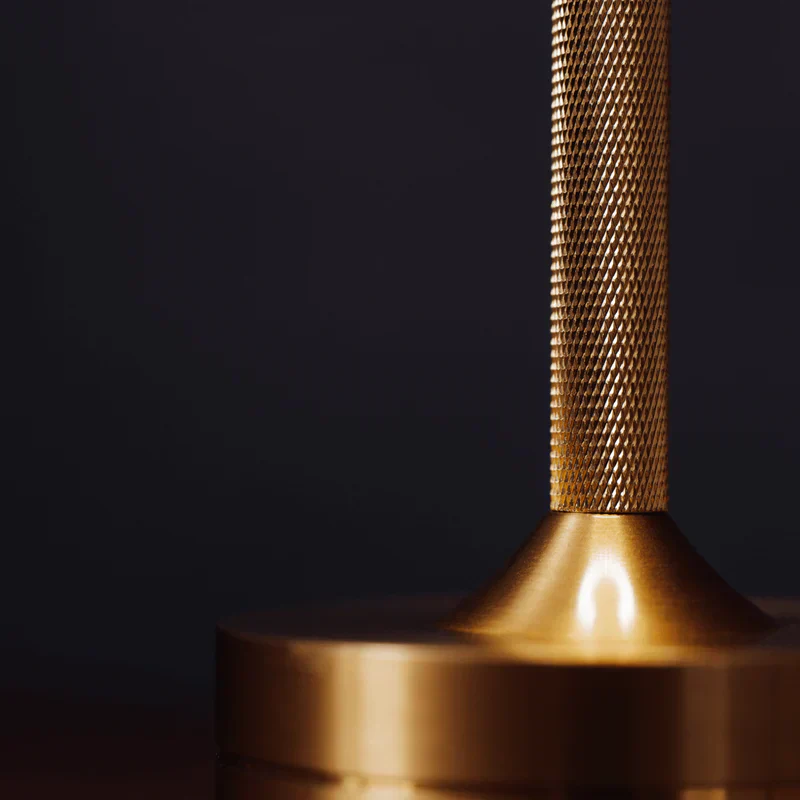 Modern Brass Cone LED Rechargeable Table Lamp Cordless USB-C - Image 5