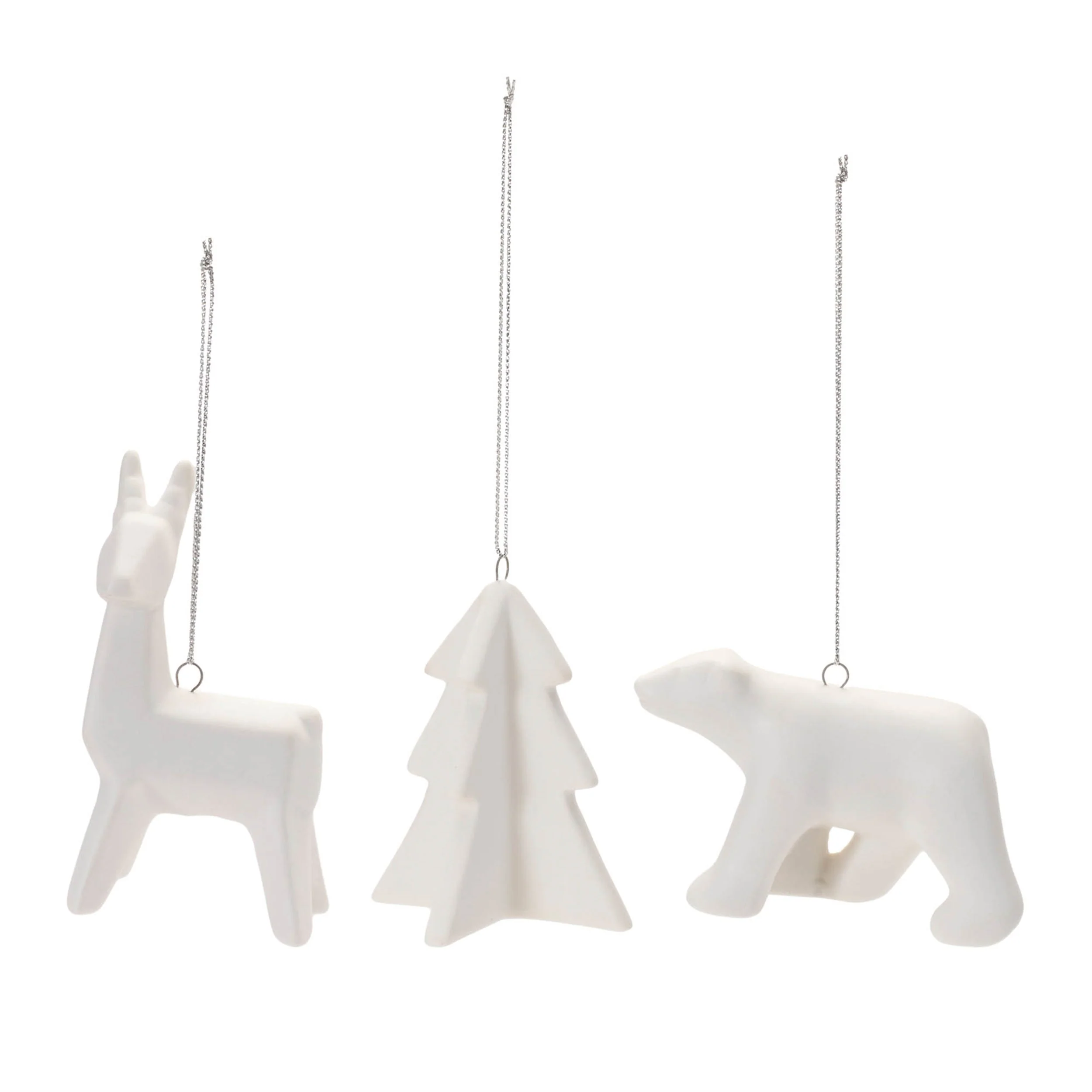 Modern Ceramic Animal Ornaments (Set of 6) - Image 2