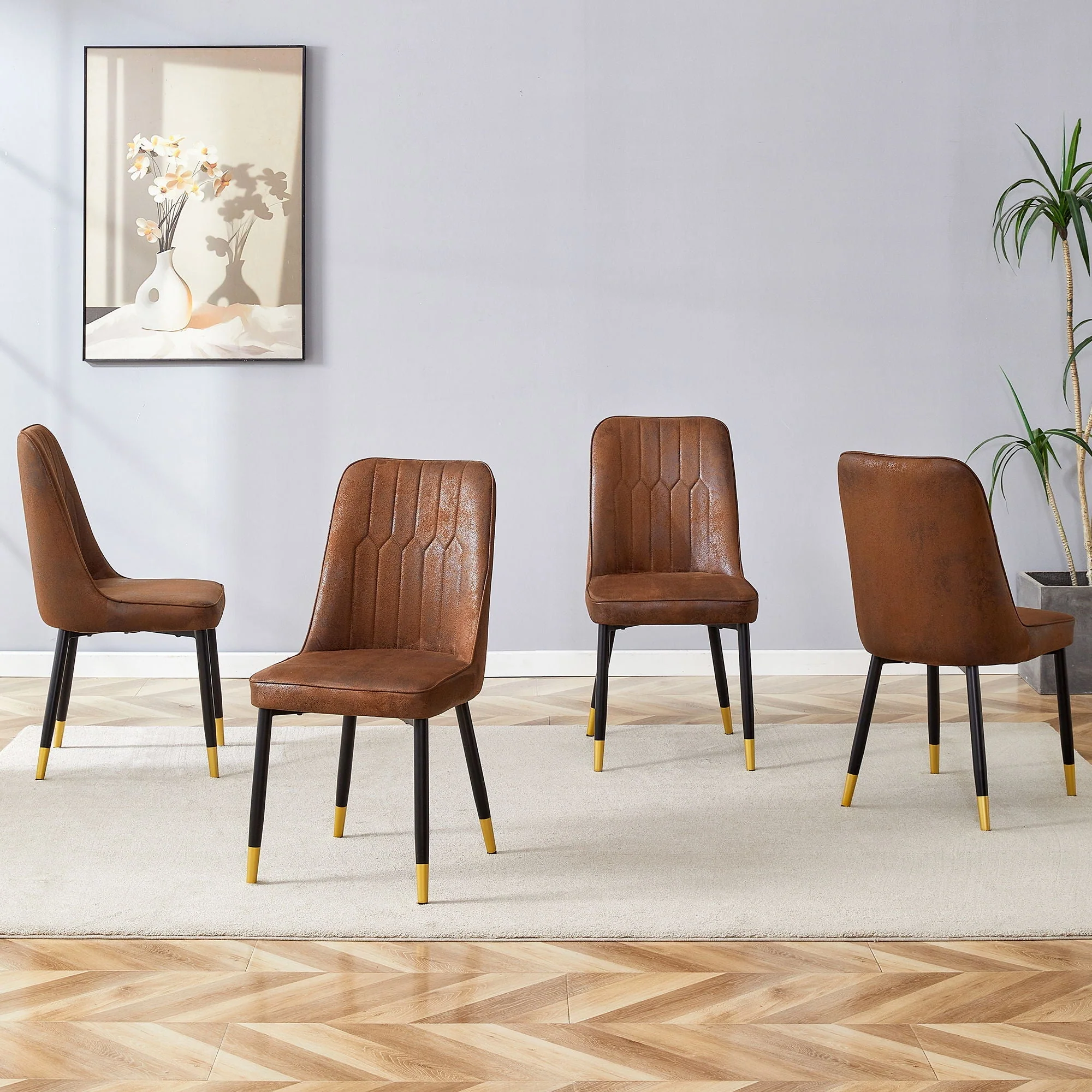 Modern Chair With Metal Legs - Image 10