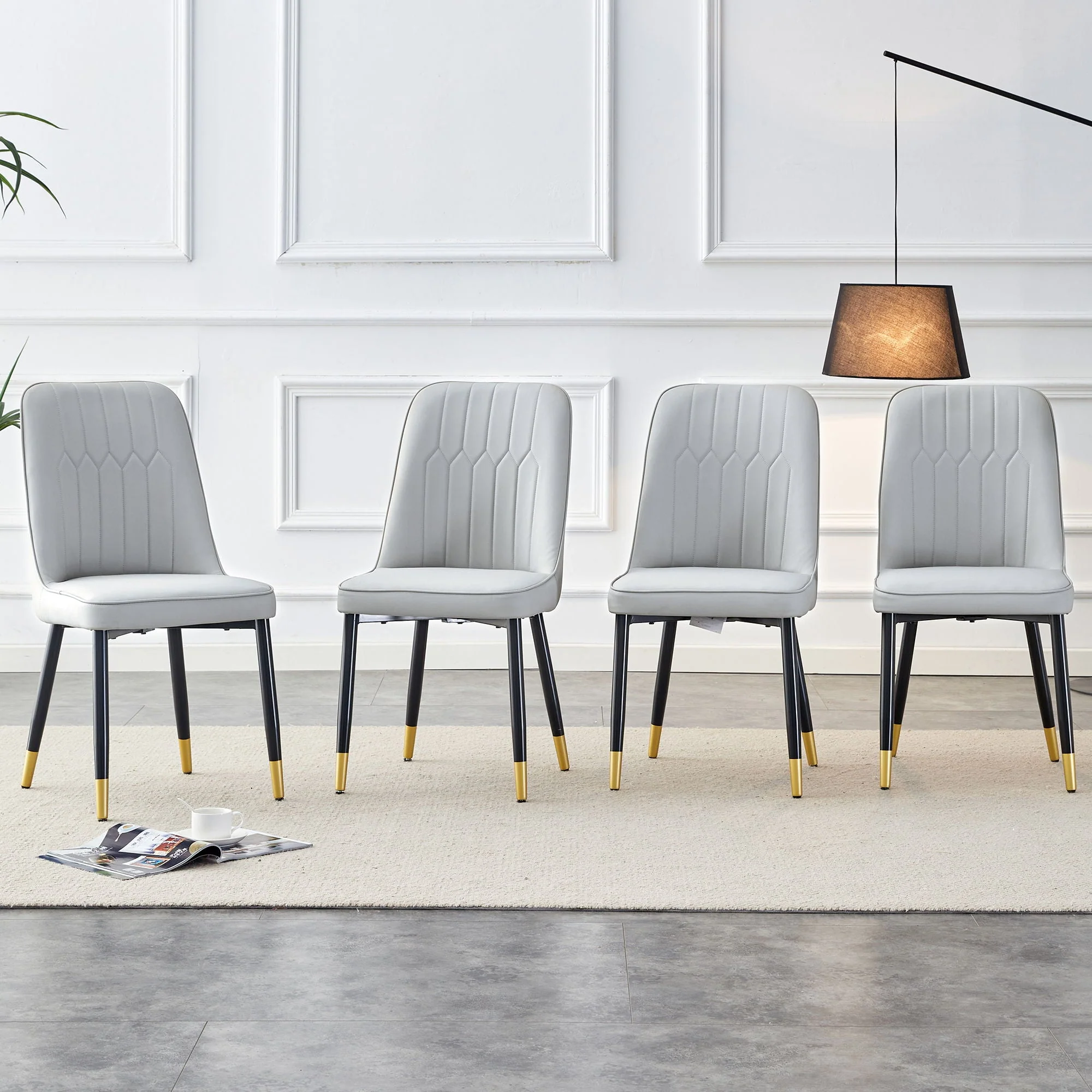 Modern Chair With Metal Legs - Image 12