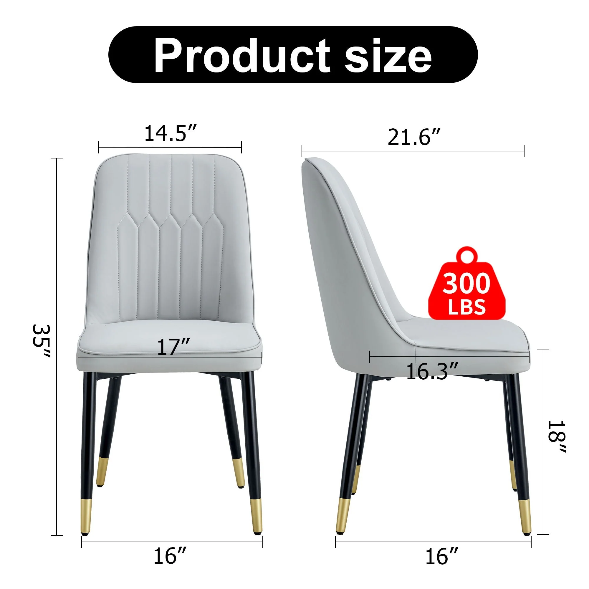 Modern Chair With Metal Legs - Image 15