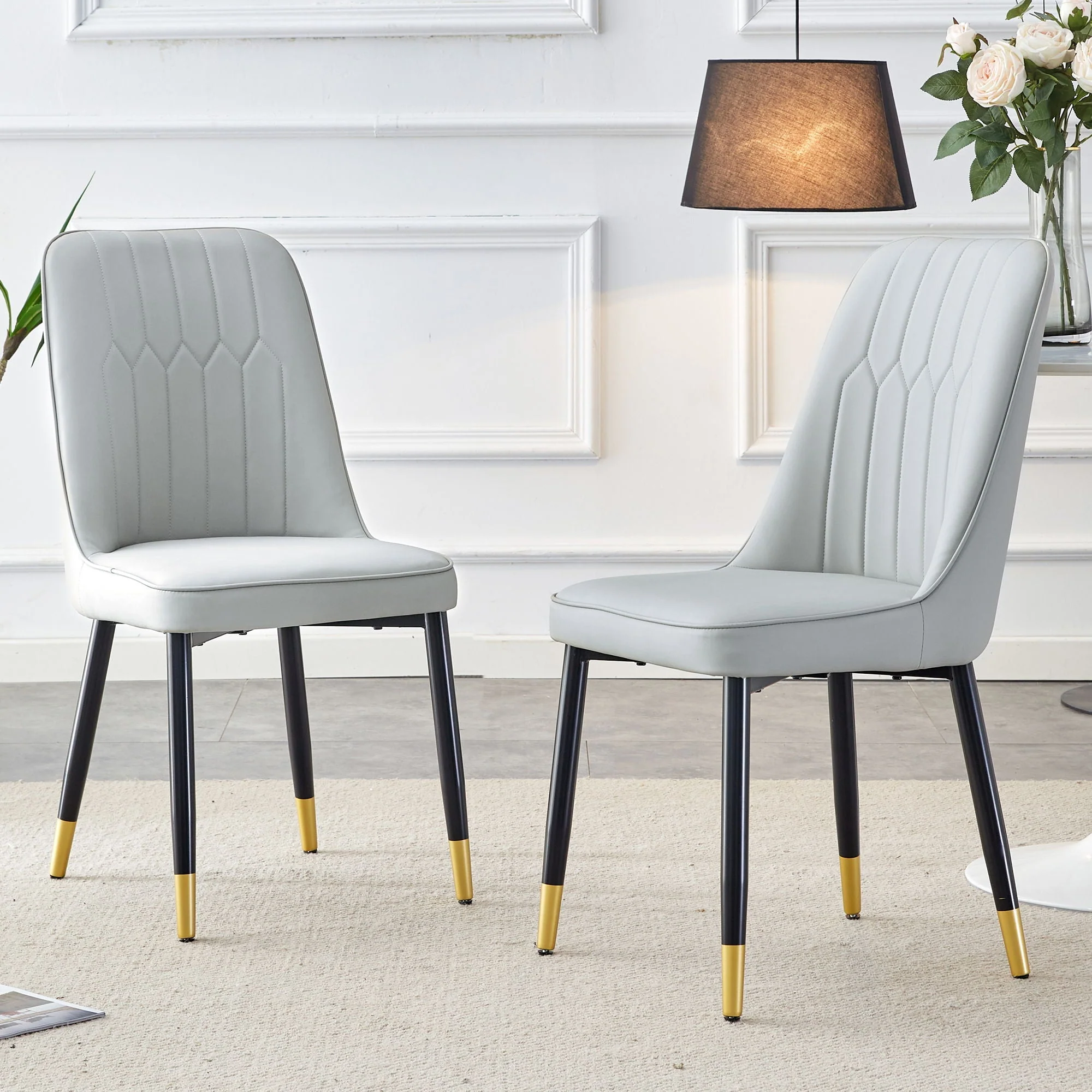 Modern Chair With Metal Legs - Image 16