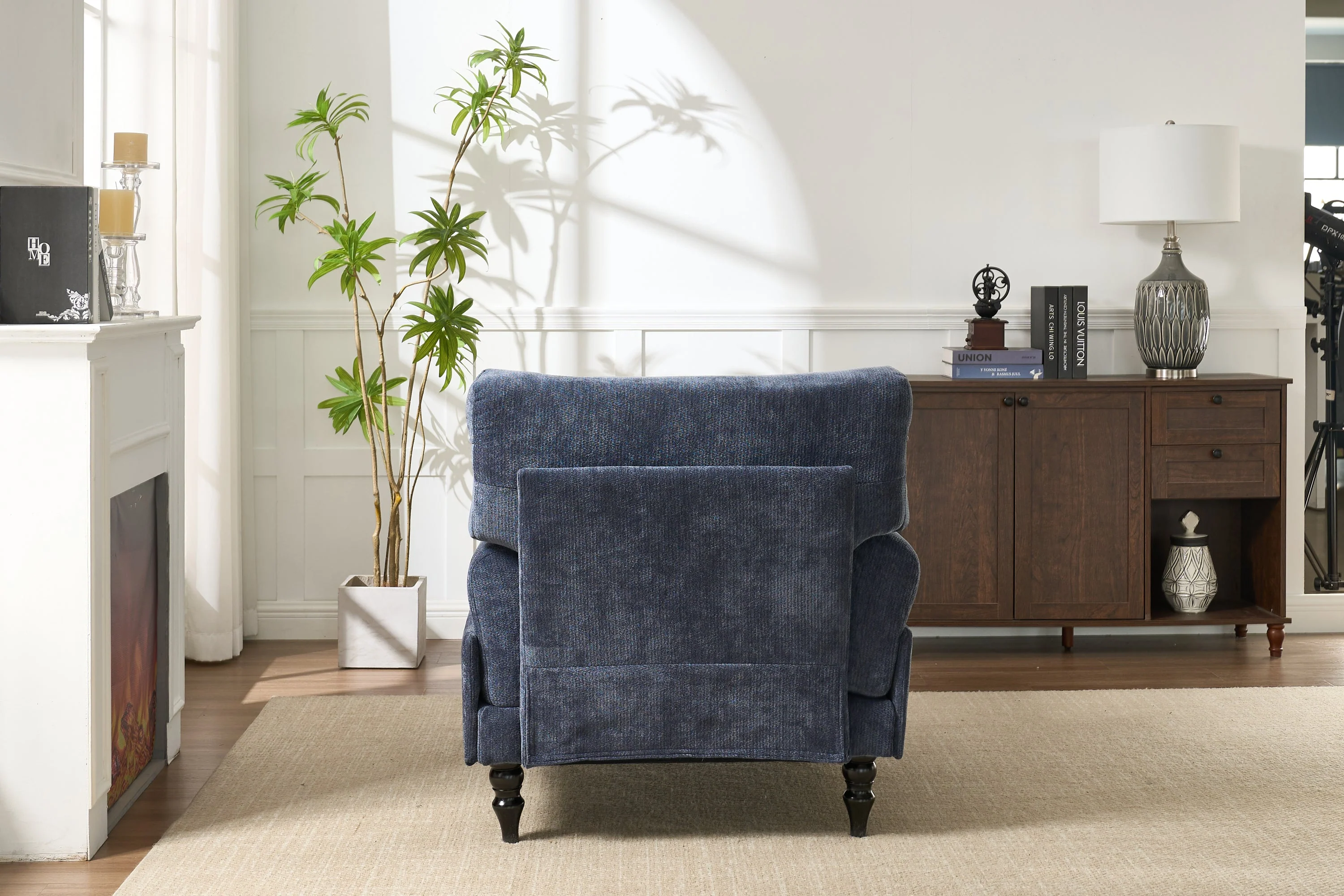 Modern Chaise Lounge Upholstered Indoor Recliner - Image 10