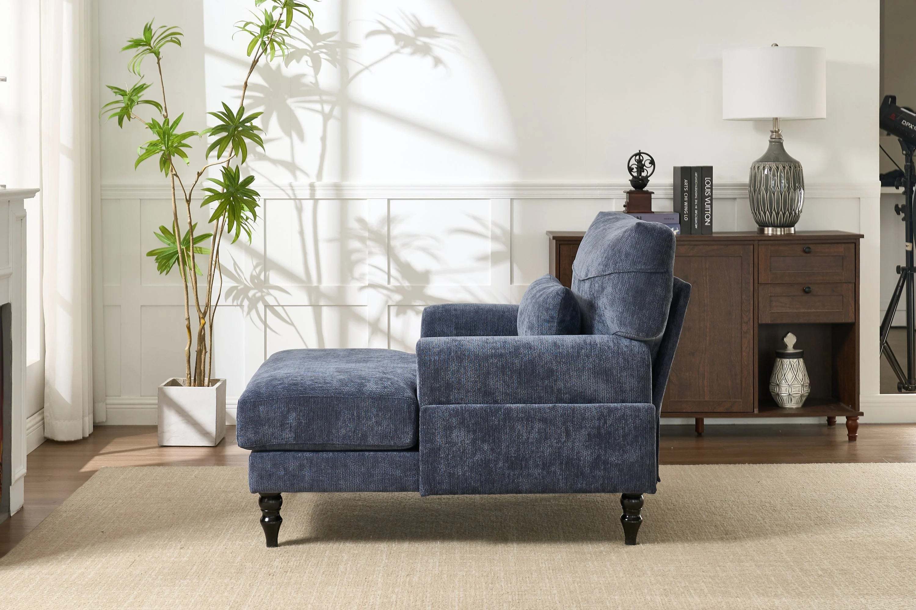 Modern Chaise Lounge Upholstered Indoor Recliner - Image 12