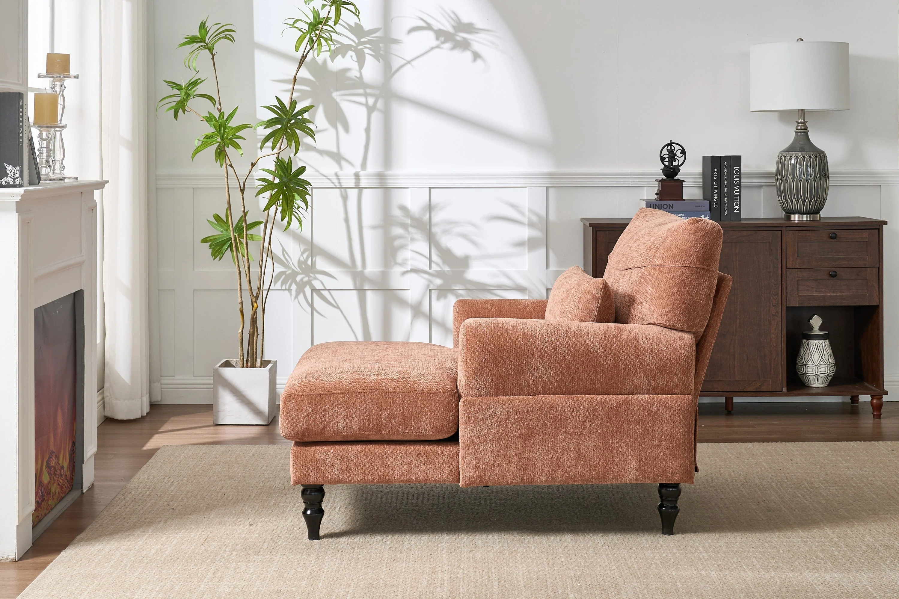 Modern Chaise Lounge Upholstered Indoor Recliner Sofa - Image 12