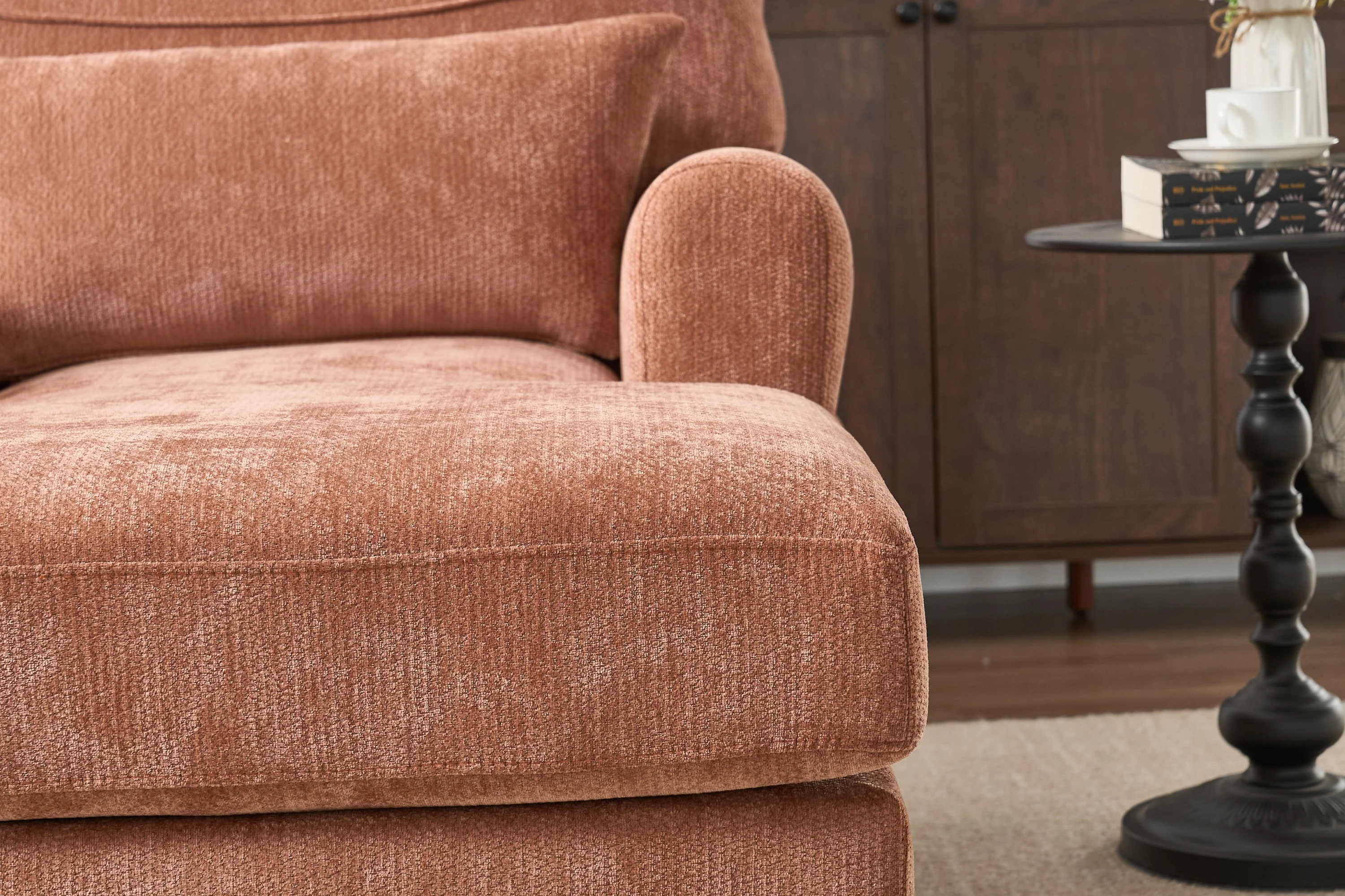 Modern Chaise Lounge Upholstered Indoor Recliner Sofa - Image 6