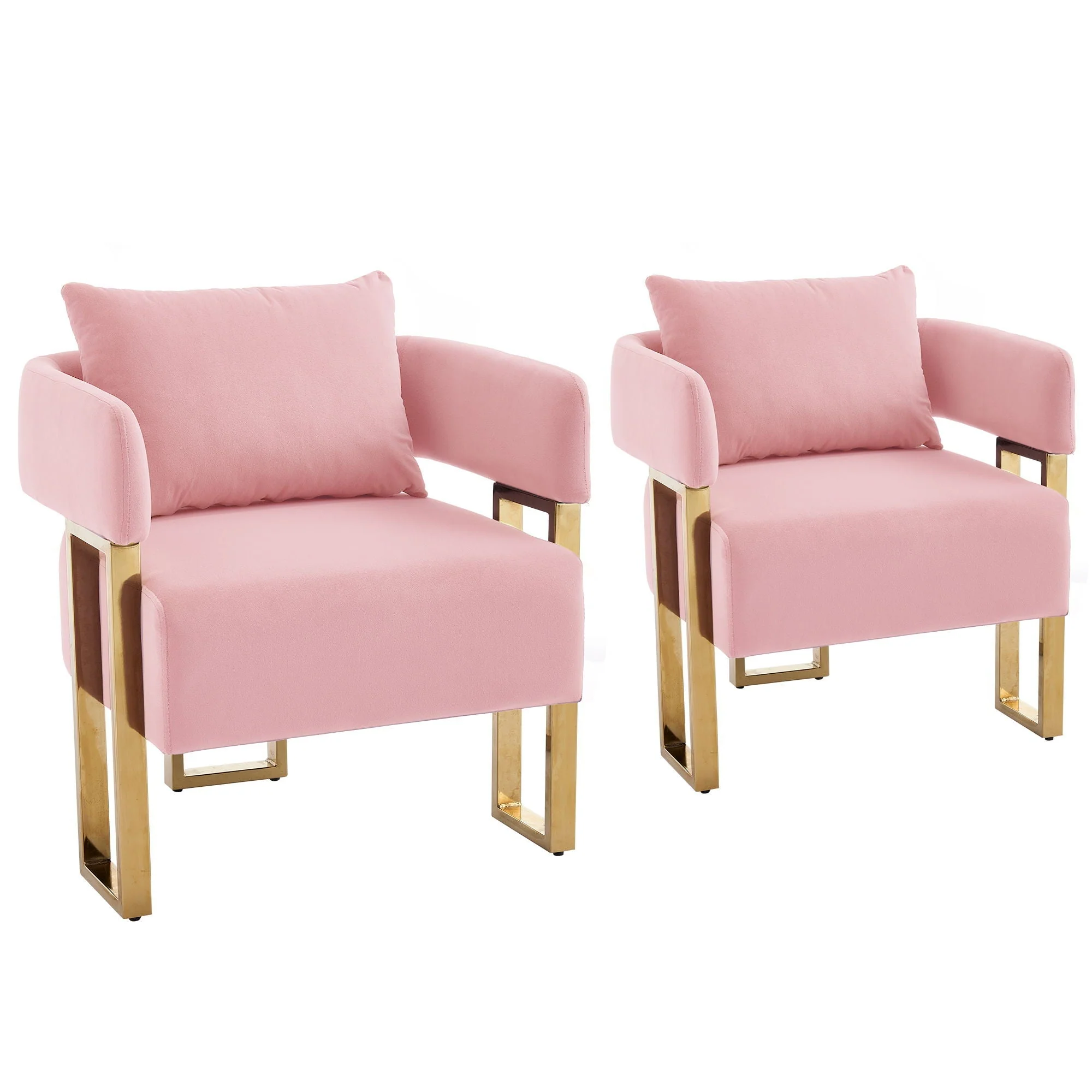 Modern Classic Design Decorative Chair Teddy Fleece Upholstered And Metal Foot - Image 3
