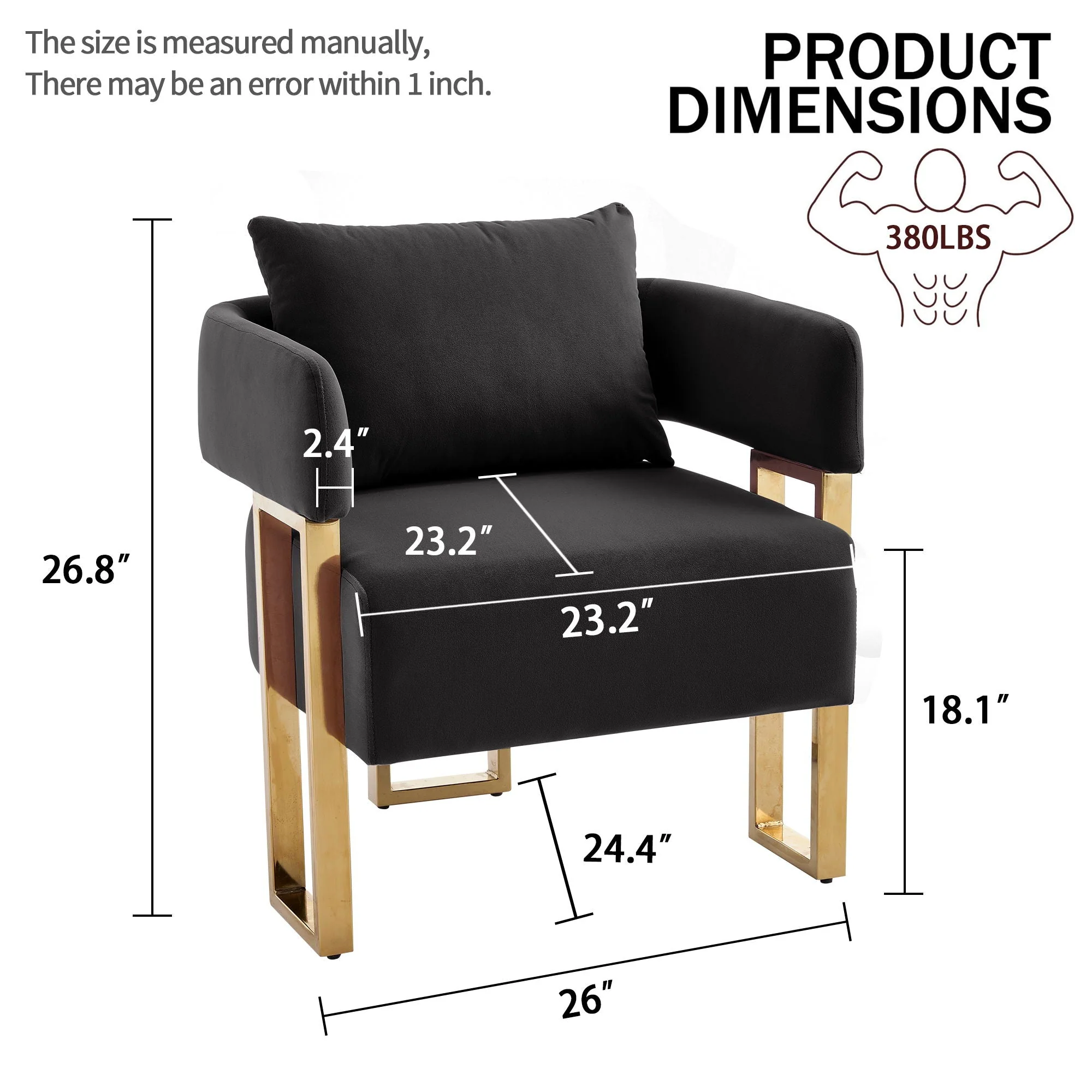 Modern Classic Design Decorative Chair Teddy Fleece Upholstered And Metal Foot - Image 5