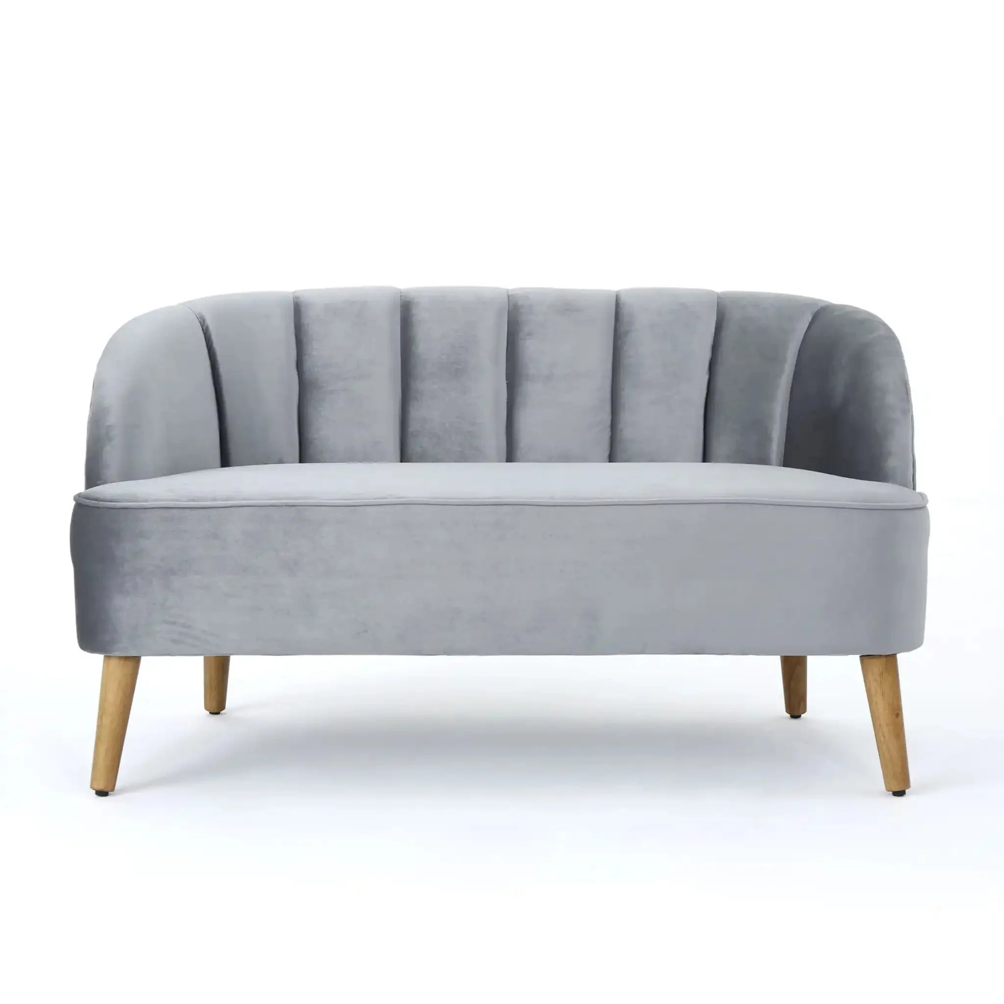 Modern Classic Shell Backed Loveseat - Image 2