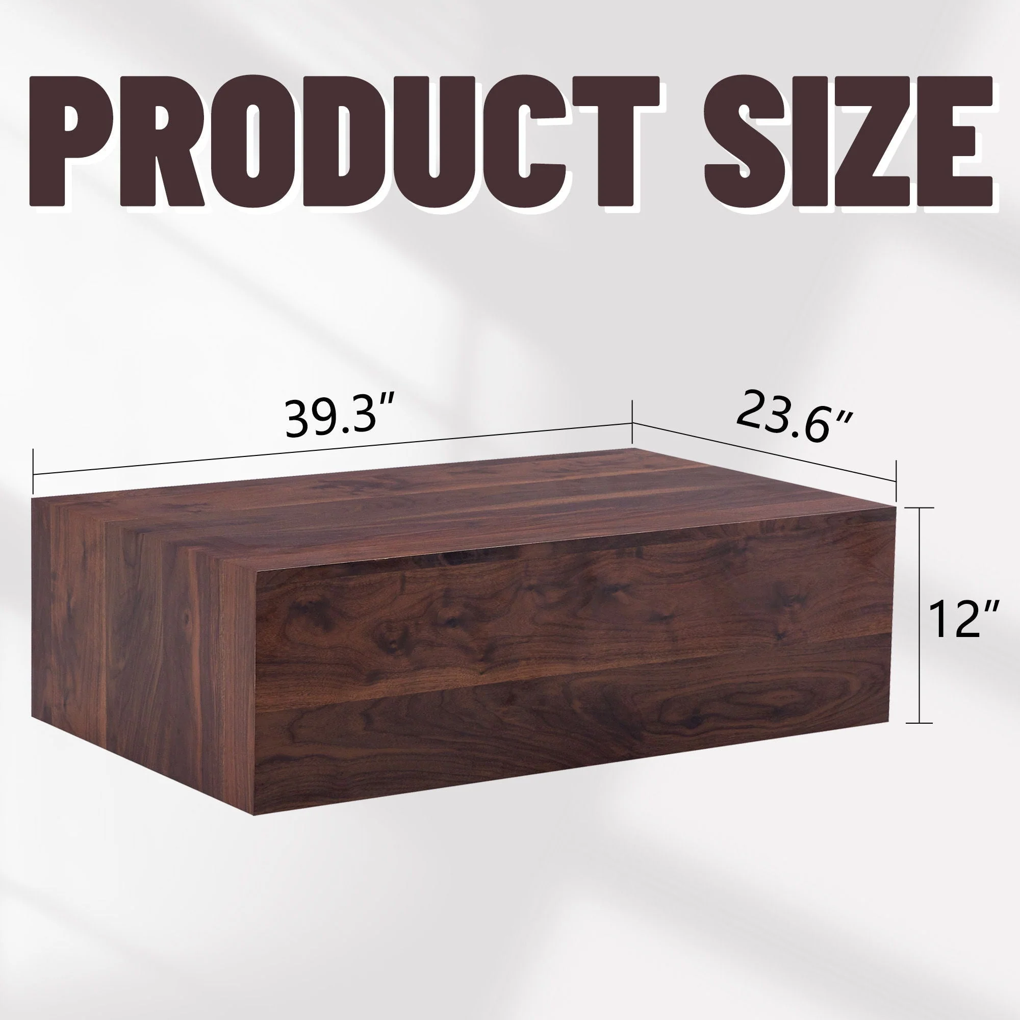 Modern Coffee Table With Light Wood Texture Pattern - Image 2