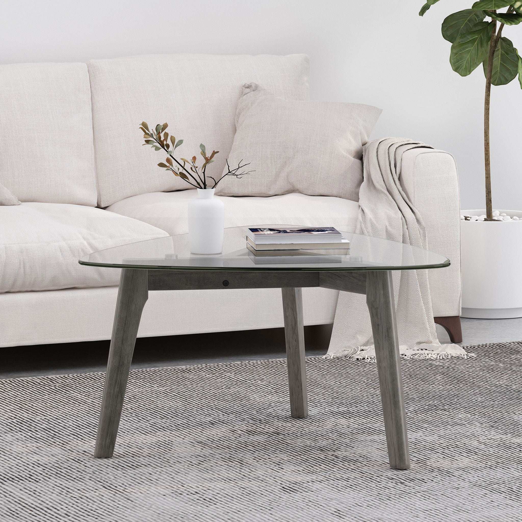Modern Coffee Table With Wood Construction And Compact Design - Image 4