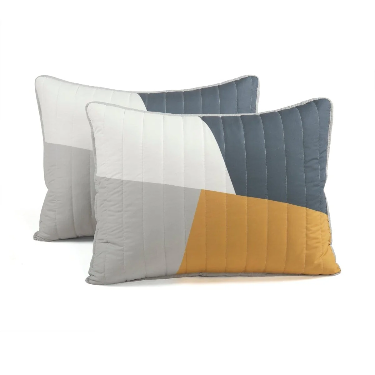 Modern Color Block Quilt 3 Piece Set - Image 4