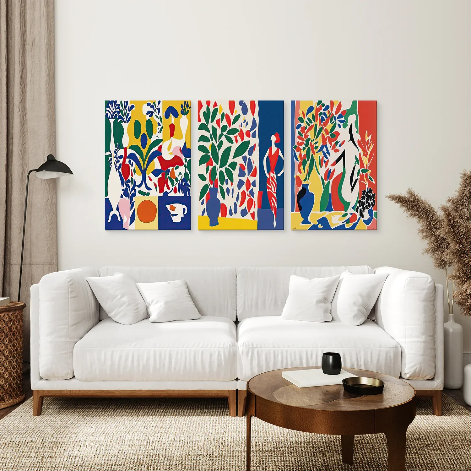 Modern Colorful Floral Matisse Wall Art Set - Image 3