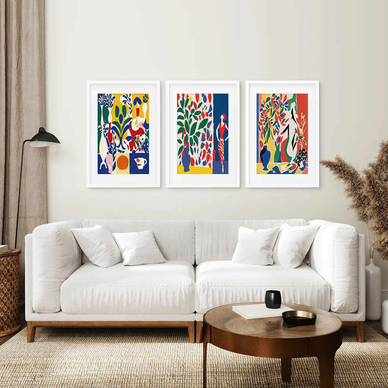 Modern Colorful Floral Matisse Wall Art Set - Image 4