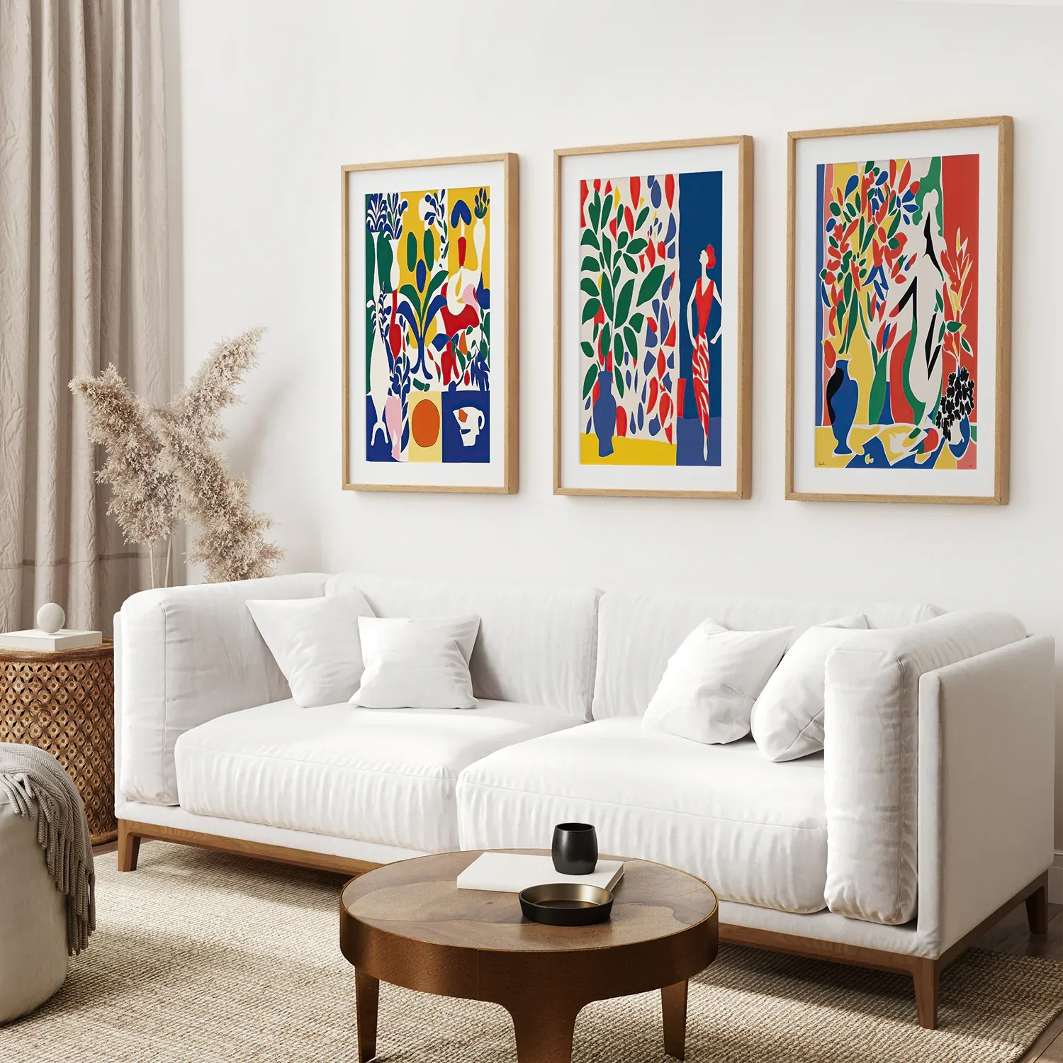 Modern Colorful Floral Matisse Wall Art Set - Image 5
