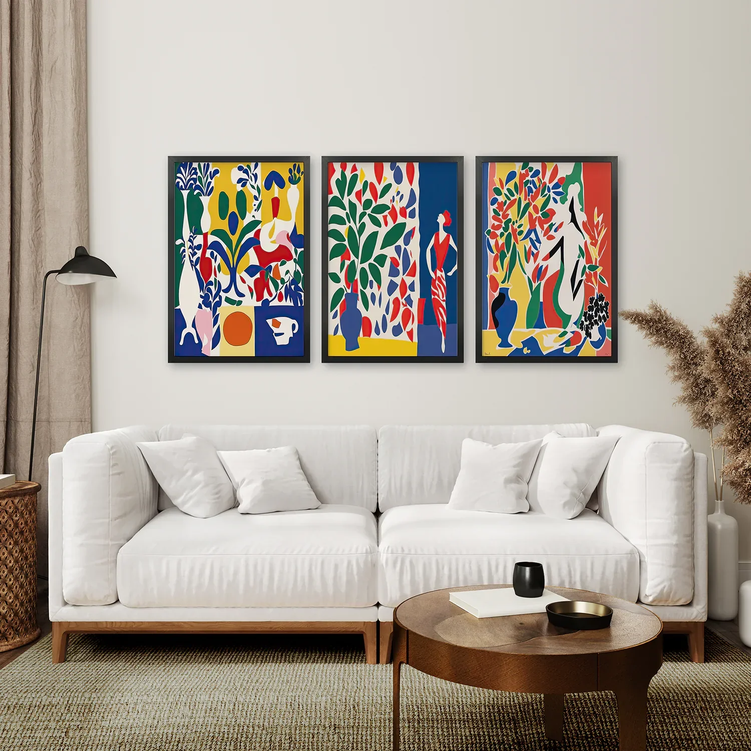 Modern Colorful Floral Matisse Wall Art Set - Image 6