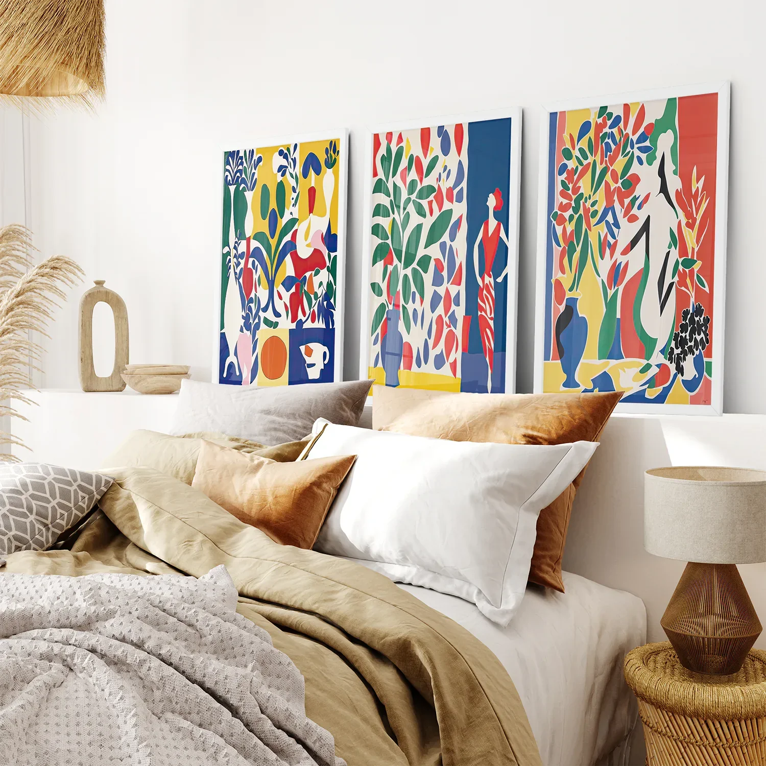 Modern Colorful Floral Matisse Wall Art Set - Image 7