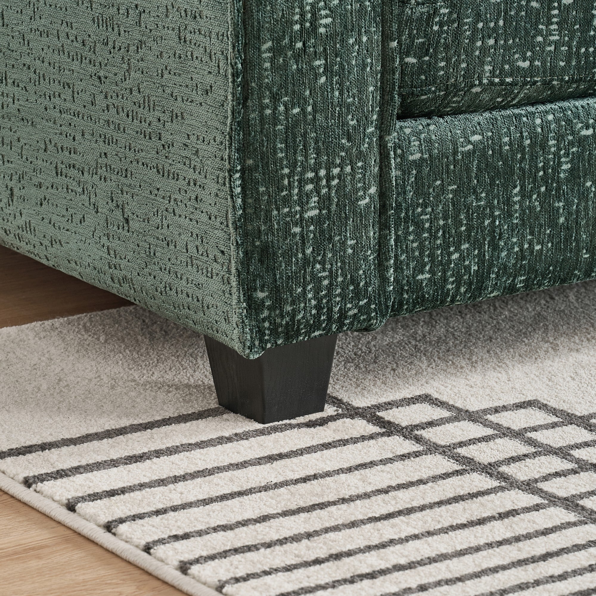 Modern Comfy Chenille L Shaped Sectional Sofa with Movable Ottoman - Image 14